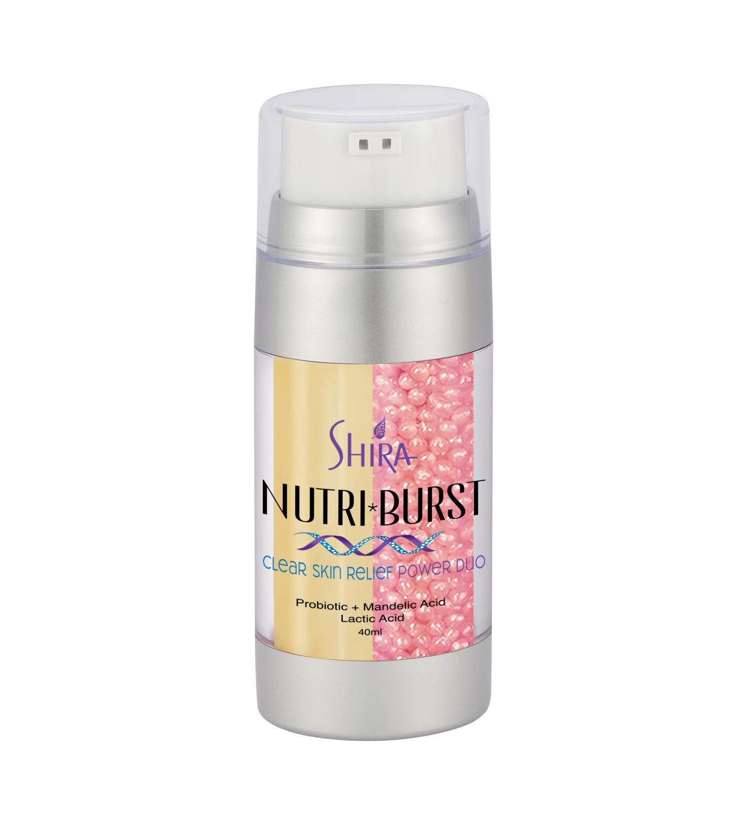 Shira Nutriburst Clear Skin Relief Serum (40 ml) - Pore Minimizer Lactic Acid Scar Remover & Glow Enhancer for Radiant Skin - Buy Online on GoSupps.com