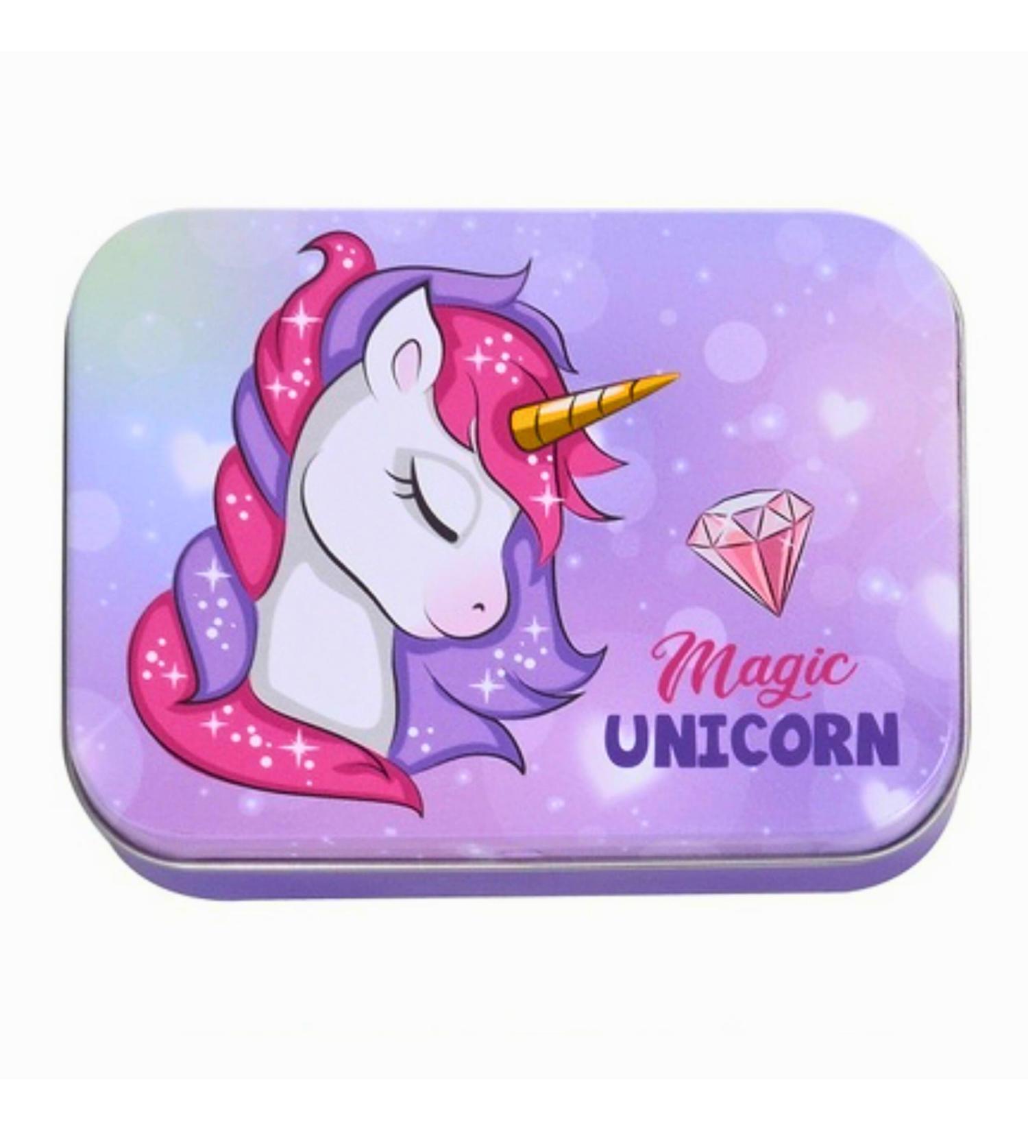 Unicorn Magic Children's Plasters - Licensed Metal Box with 24 Beautiful Designs - Perfect for Backpacks & Handbags - Buy Online on GoSupps.com