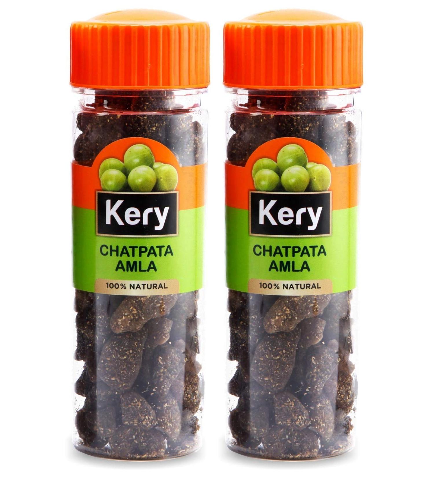 Kery Chatpata Amla Spicy Mouth Freshener 2 Bottles 230g (Amla Dried Fruit with Masala)_Packing May Vary