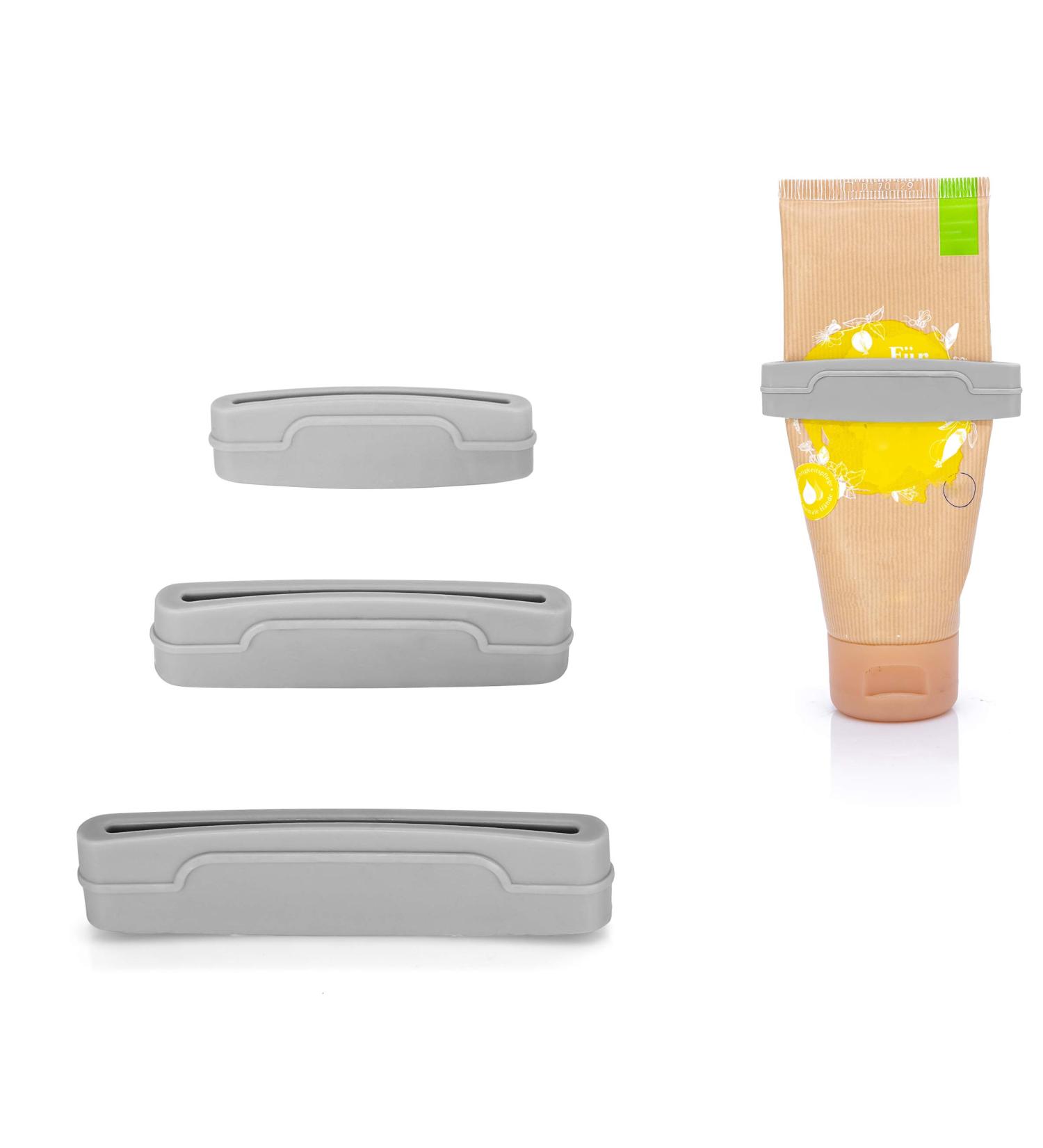 Mygadget 3x Tube Squeezer Set | Universal Tube Expressor for Toothpaste Creams & Cosmetics | Gray Press Tube Squeezer - Perfect for All Tube Sizes - Buy Online on GoSupps.com