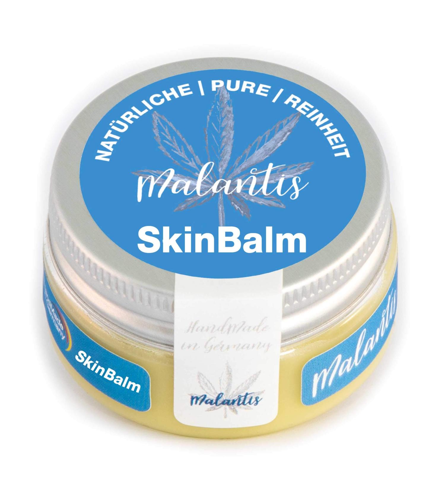 Malantis Skinbalm Original 25ml - Vitamin E & Hemp Seed Oil Skin Ointment for Very Dry Skin - International Shipping Available - Buy Online on GoSupps.com