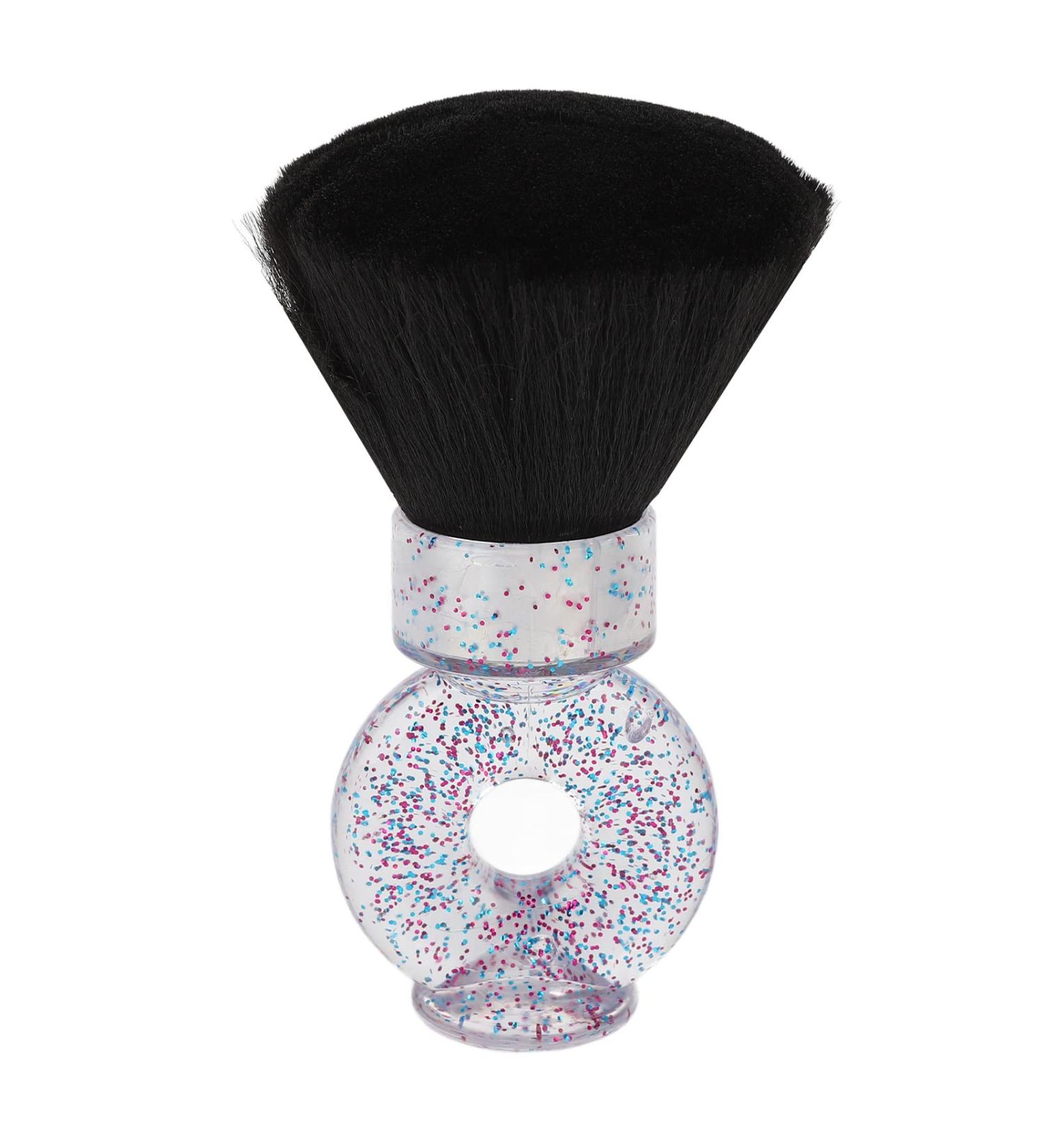 Barber Neck Duster Durable Hair Duster Brush for Removing Hair from Face and Neck Easy to Grip Hair Cutting Brush with Curved Handle Skin Friendly Neck Face Dust Brush for Home Hair Salon - Buy Online on GoSupps.com
