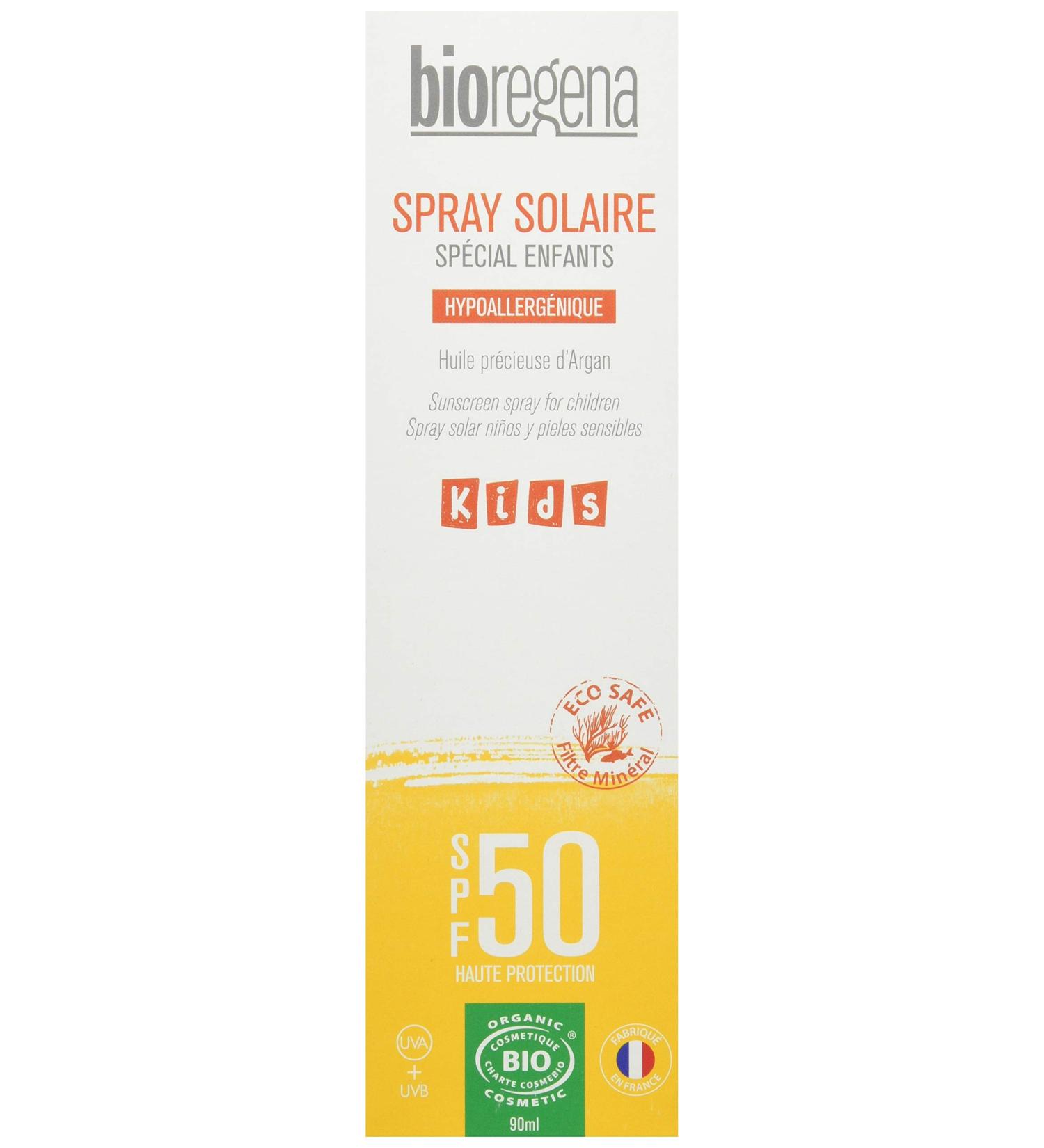Buy BIOREGENA Organic Sunscreen SPF 50 | Clear & Sensitive Skin | Safe for Children 3+ | 90ml Spray - International Shipping Available - Buy Online on GoSupps.com