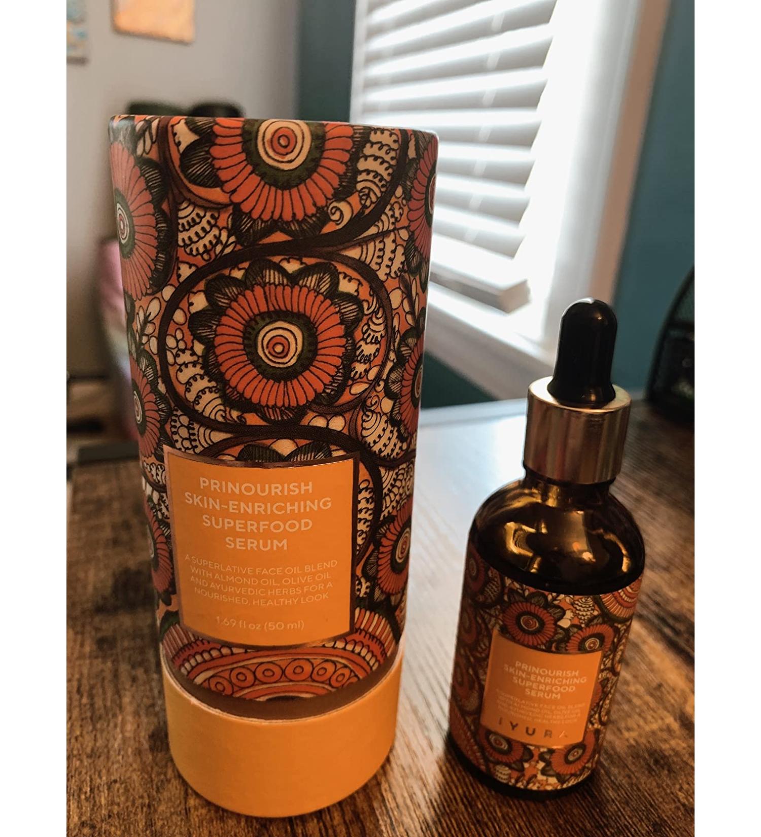 iYURA Prinourish Skin-Enriching Superfood Serum   Vegan Facial Moisturizer for a Dewy Glow & Long Lasting Moisturization   100% Natural Face Oil for Dry Skin  1.7 fl oz