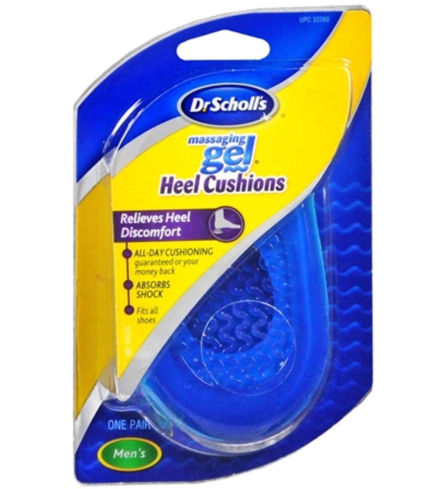 Dr. Scholl's Massaging Gel Heel Cushions Men's 1 Pair (Pack of 2)