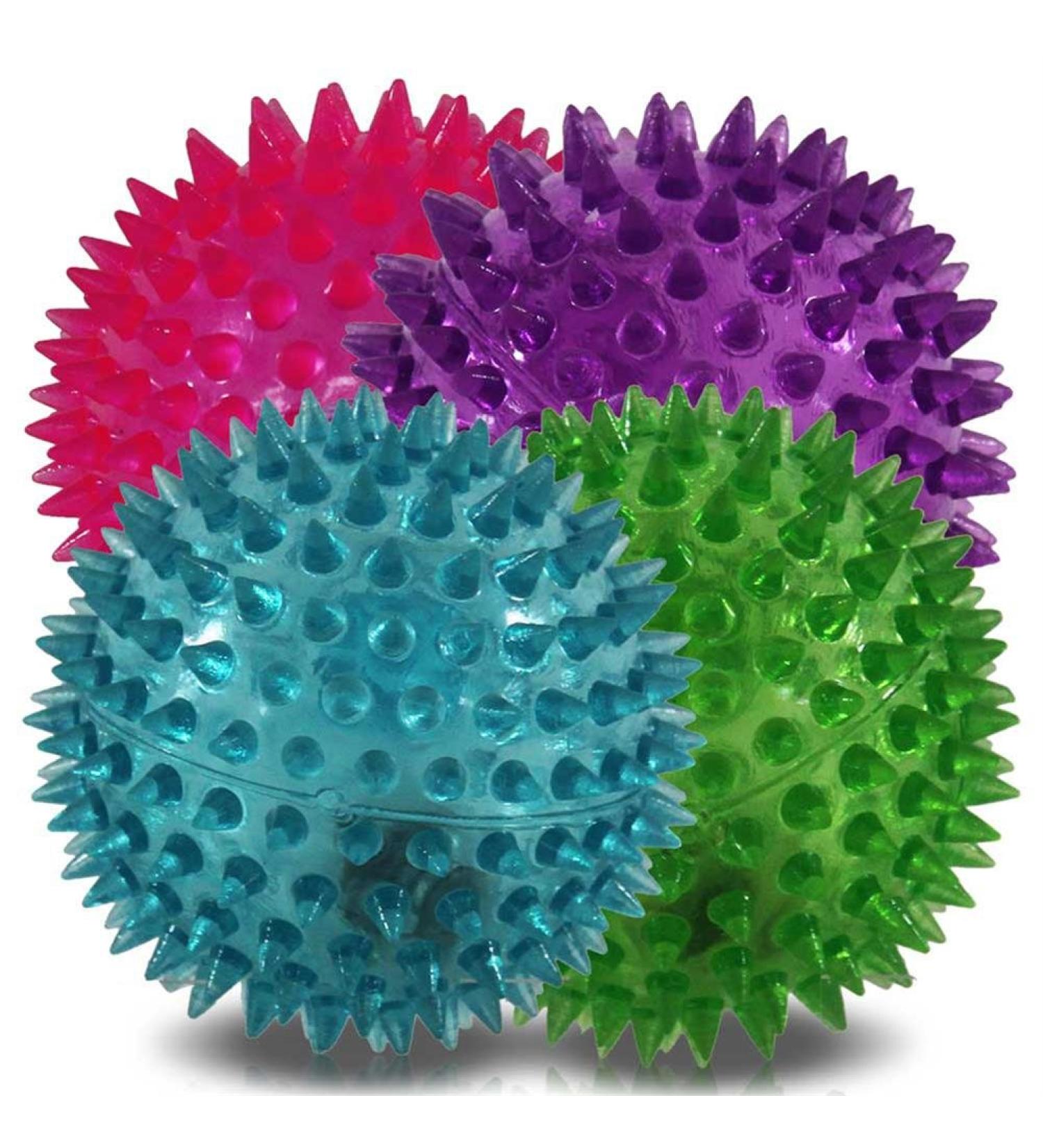 9 x Luminous Bouncy Ball 5 cm Bouncy Ball assorted