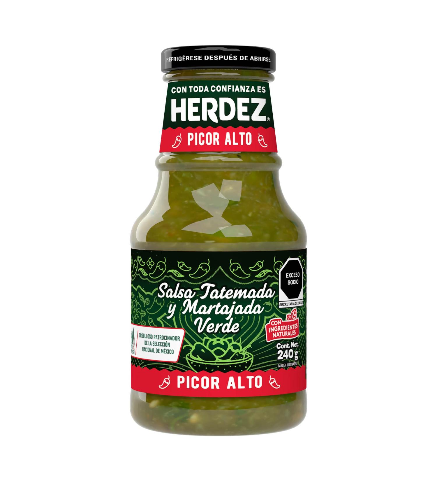  Herdez Herdez Salsa verde tatemada Sauce verte grill e 240 g - Buy Online on GoSupps.com