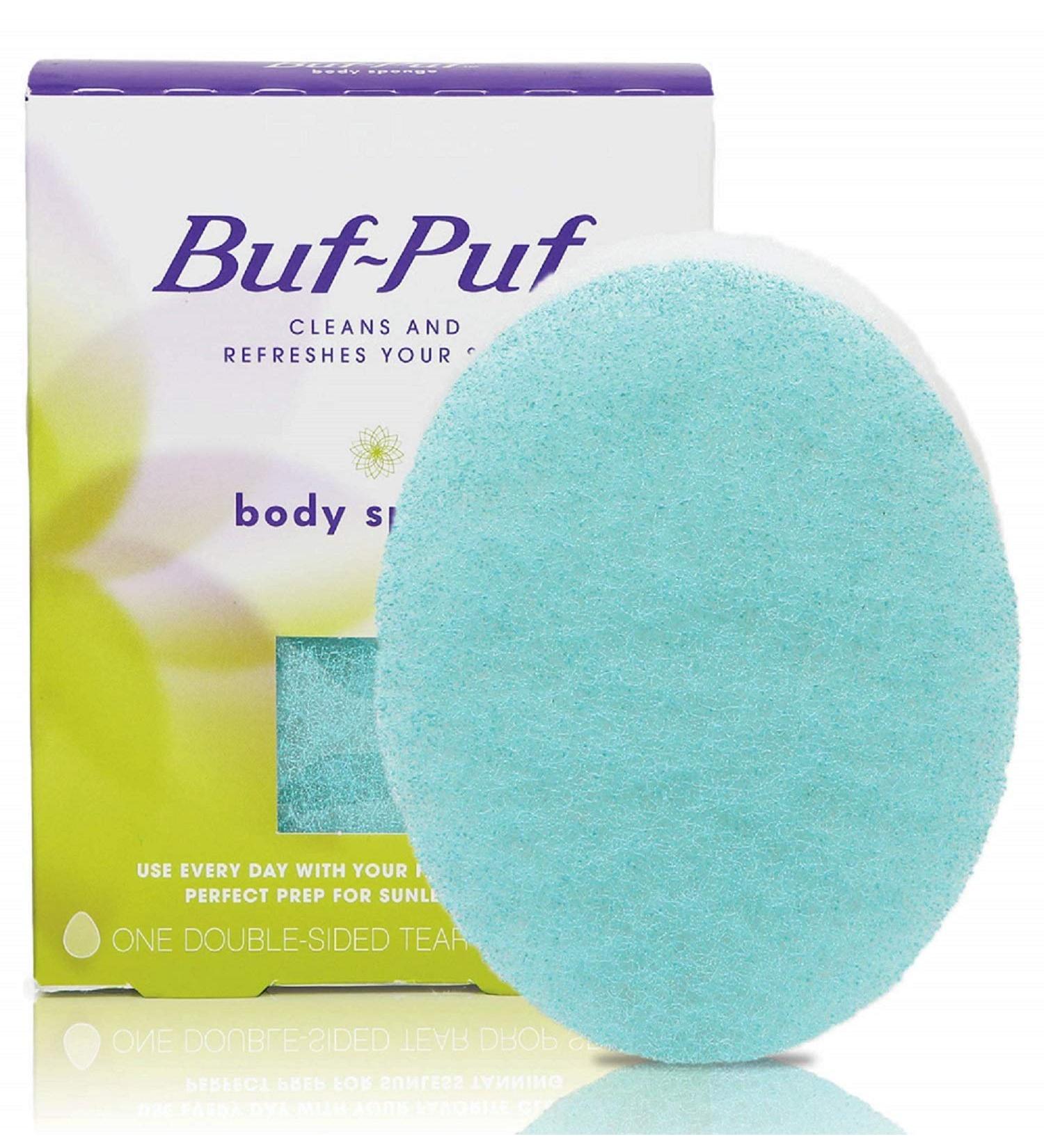 Buf Puf Body Sponge - Dermatologist Developed Bath Sponge for Cleansing Skin - Reusable Exfoliating Tool for Dirt and Excess Oil - 1 Count - Buy Online on GoSupps.com