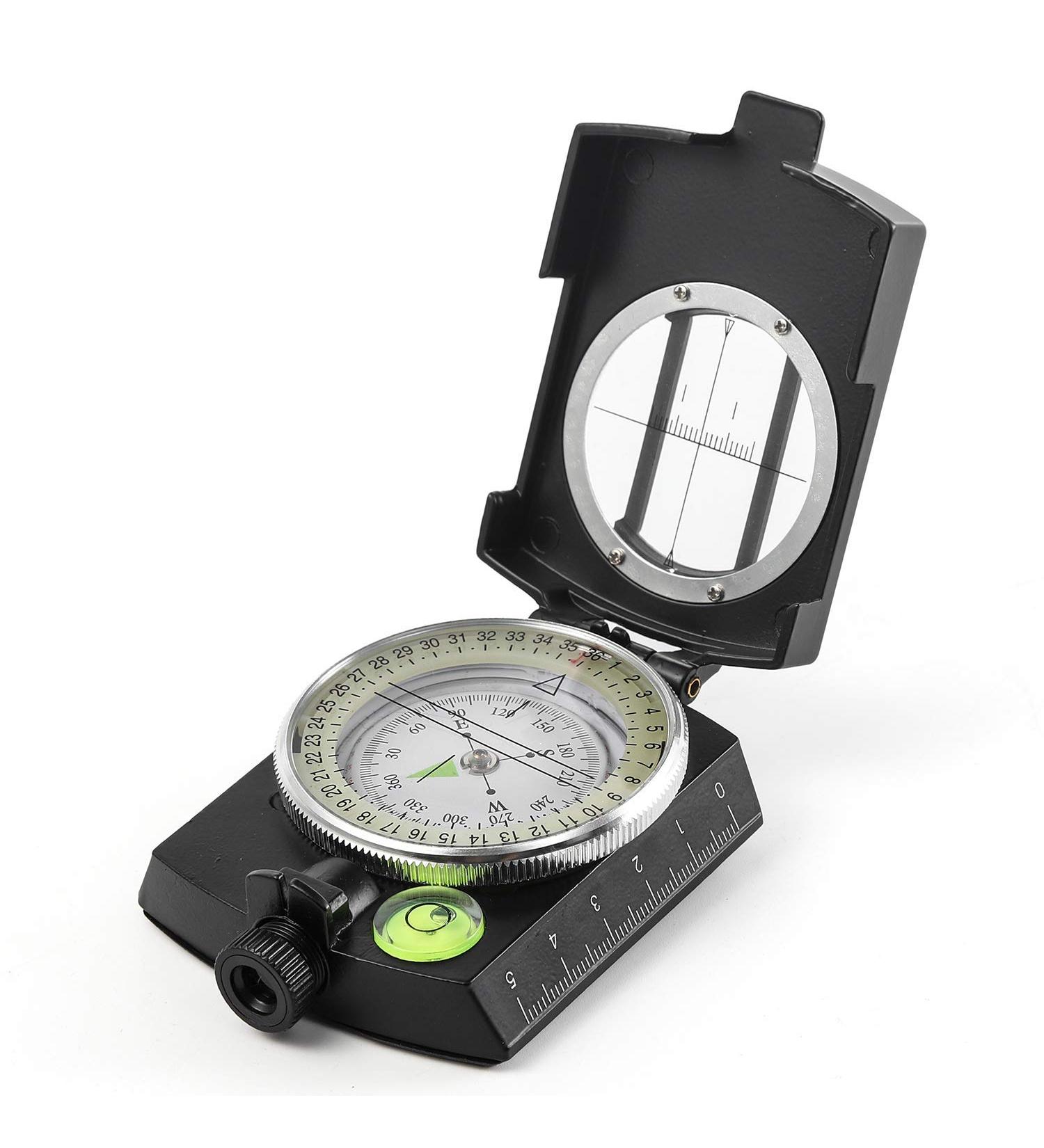 Eyeskey Multifunctional Tactical Survival Military Compass with Lanyard & Pouch | Waterproof & Impact Resistant | Lensatic Sighting Compass for Hiking EK1001 black compass - Buy Online on GoSupps.com