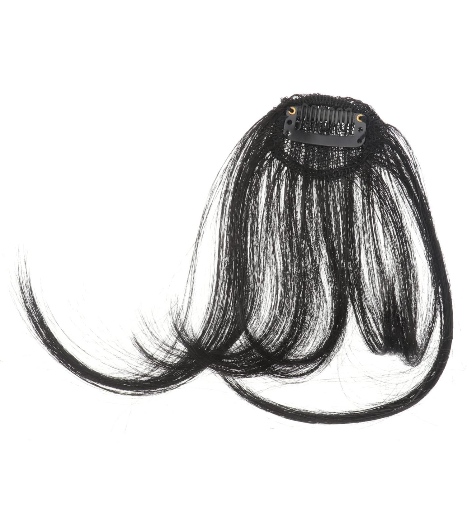 FOMIYES Piece Hair Brown Wig with Bangs Cosplay Brown Wigs for Women Side Bangs Black Ponytail Wig Extension Blow Dryers Black Bangs Black Curtains Faux Bangs No Trace Clip Miss - Buy Online on GoSupps.com