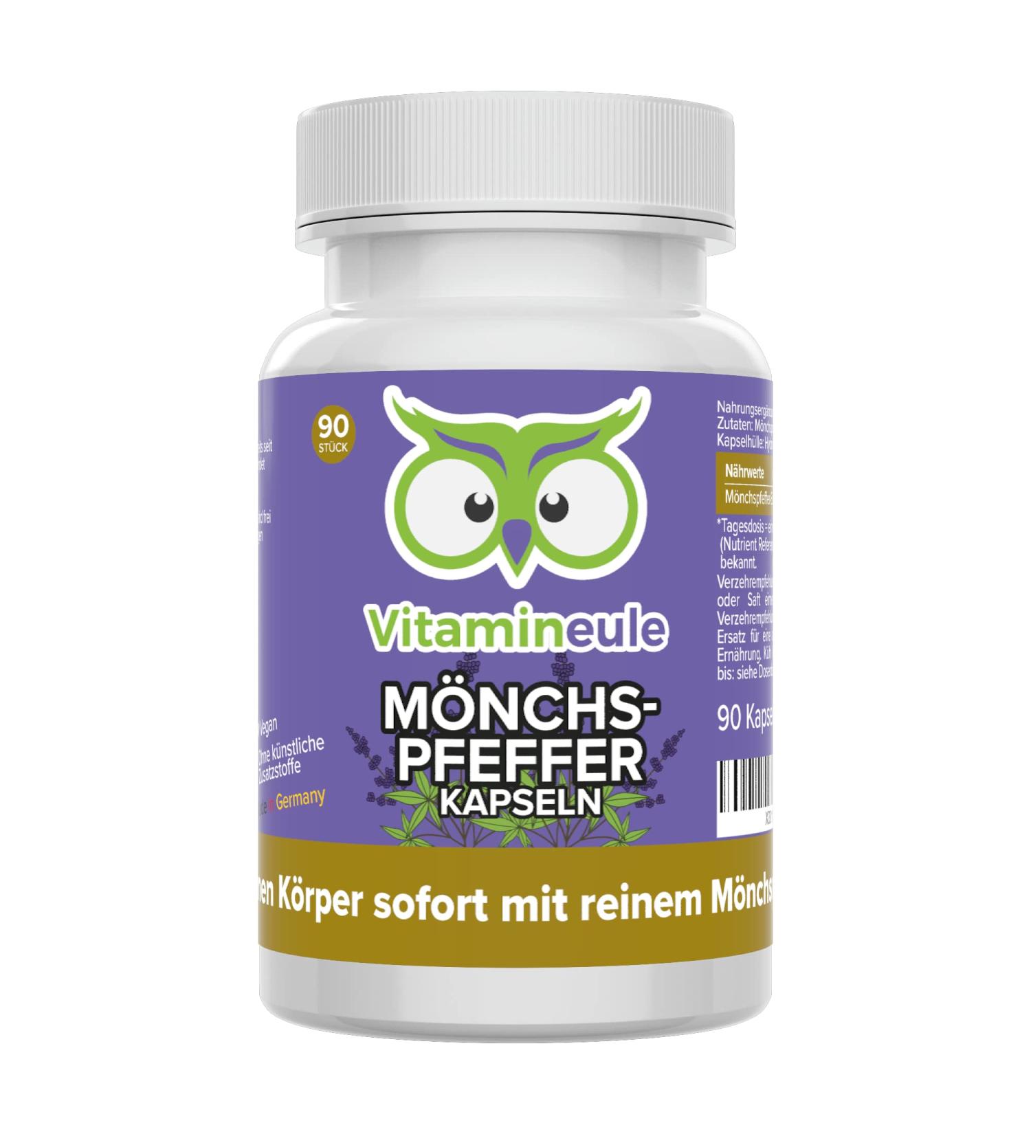 M nchspfeffer Capsules 30mg - High Dose Agnus Castus for Fertility Pregnancy & Menopause - Vegan Additive-Free German Quality Lab Tested - VitamineUle  - Buy Online on GoSupps.com