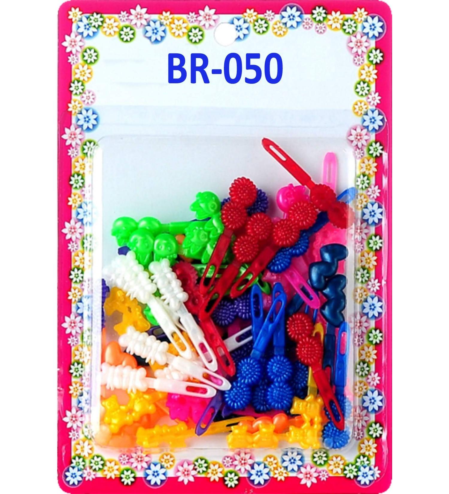 Tara Girls Self Hinge Plastic Hair Barrettes - BR50: Super Cute Multi-Design Selection - Buy Online on GoSupps.com
