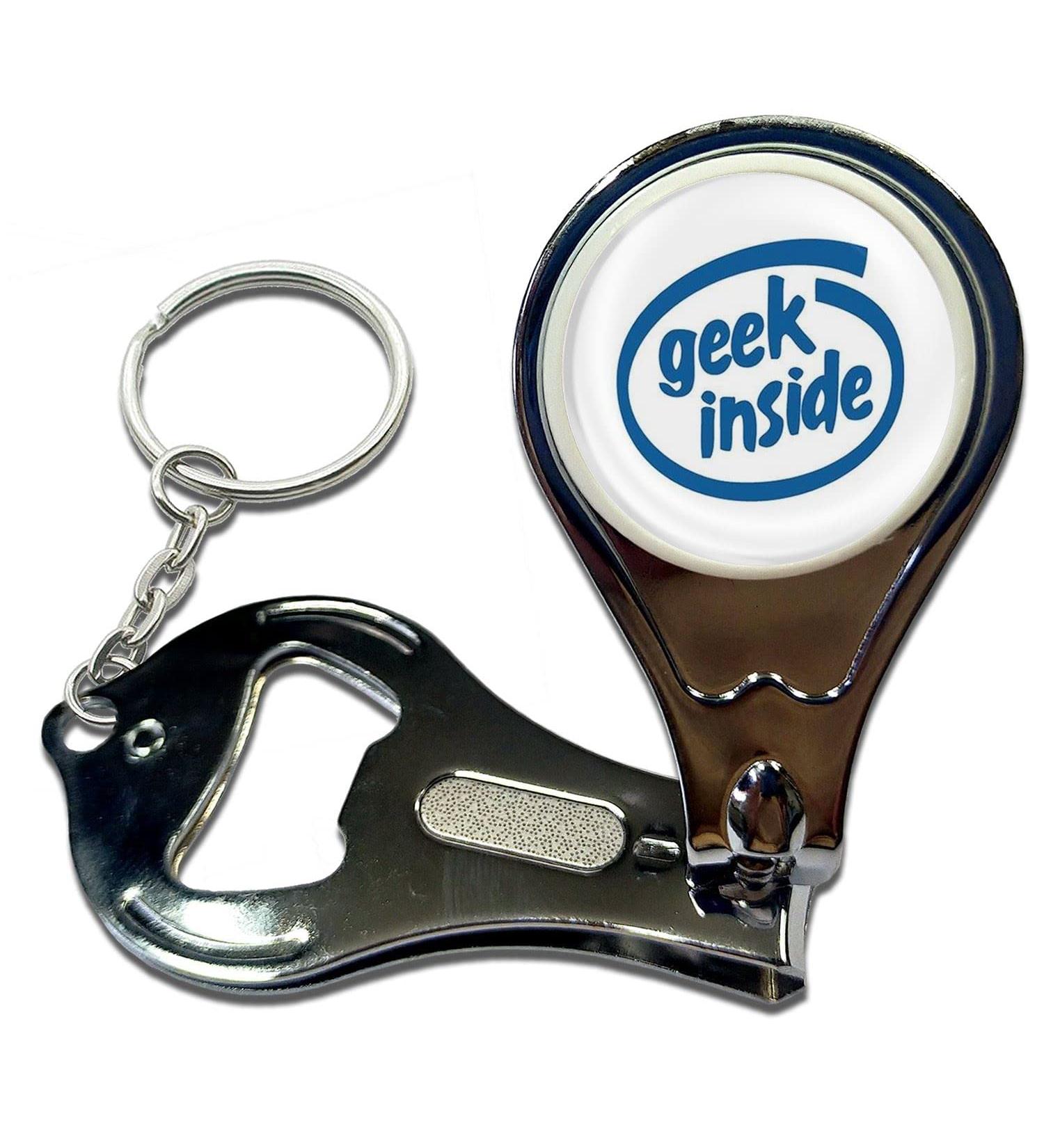 Geek Inside - Key Ring Bottle Opener and Nail Clipper - Buy Online on GoSupps.com