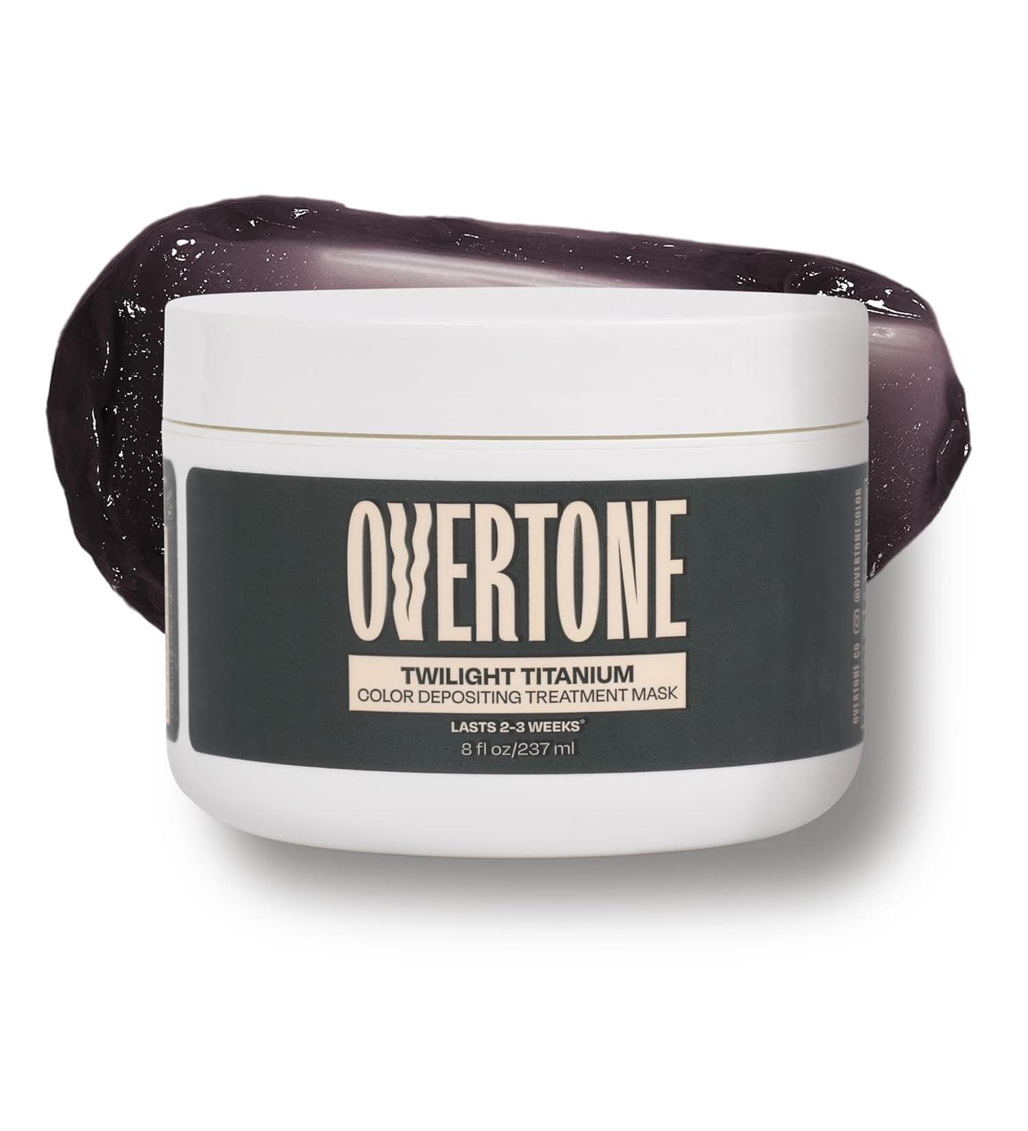 Overtone Extreme Silver Color Depositing Conditioner - 8 oz Semi-Permanent Hair Color with Shea Butter & Coconut Oil - Cruelty-Free and Temporary - Buy Online on GoSupps.com