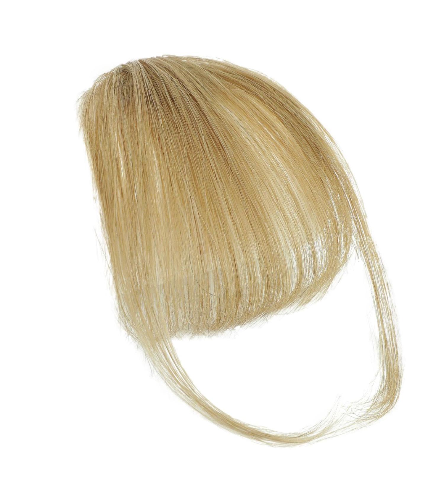 Fashion Colourful Wispy Bangs Fringe - Clip In Fringe| Clip In Bangs| Clip On Bangs Human Hair Fringe Clip In Human Hair Extensions| Air Bangs Clip for Daily Wear Girls and Women gray gold - Buy Online on GoSupps.com