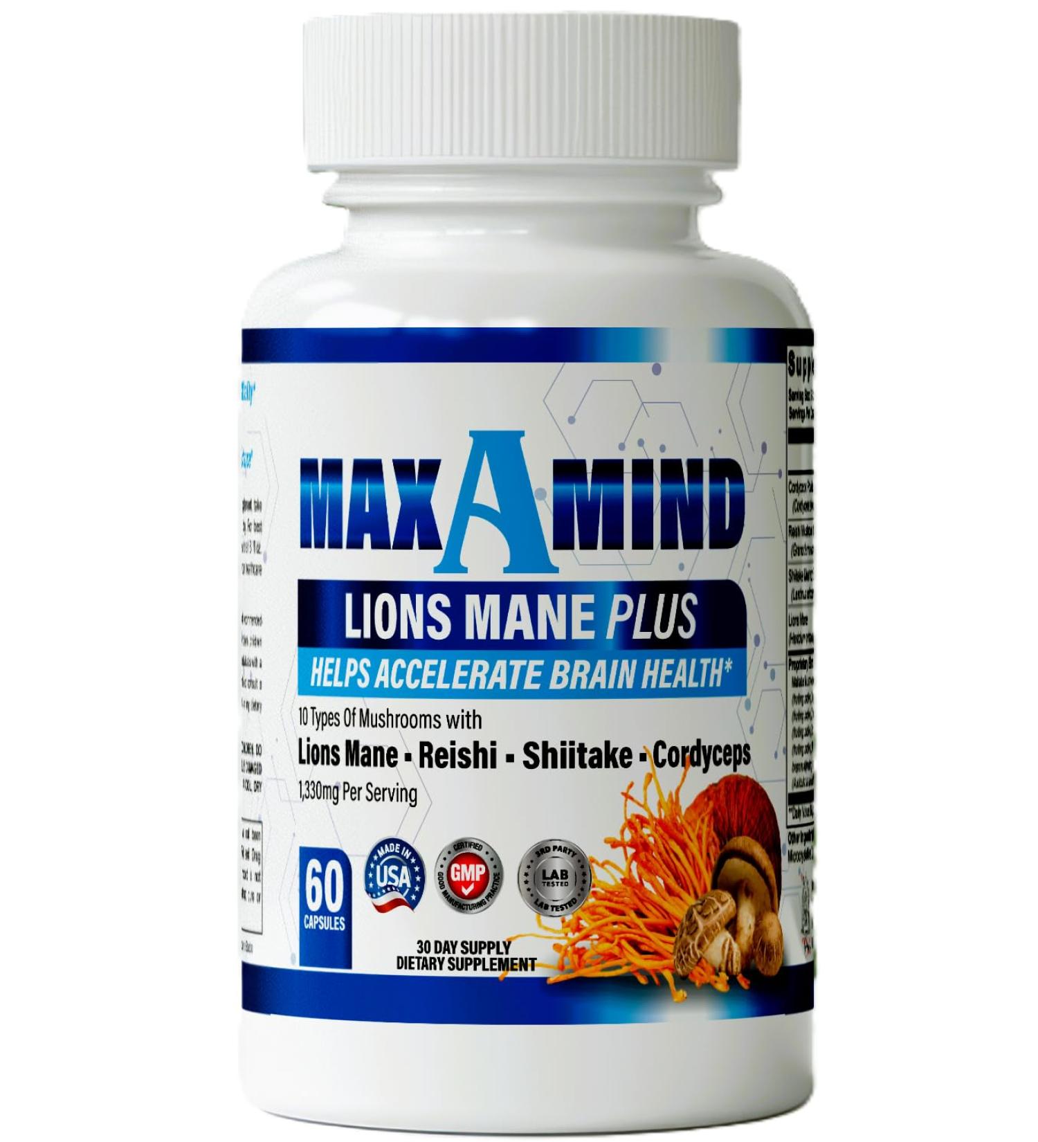 THIS LITTLE HOUSE OF MINE Lions Main Mushroom Supplement + Reishi Extract Shiitake Extract Mushrooms A Perfect Proprietary Blend