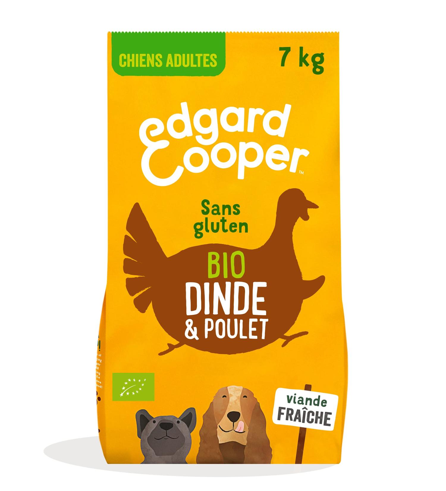 Edgard & Cooper Dog Food (Organic Turkey & Chicken 7kg) Grain Free Fresh Meat & Quality Protein Real Ingredients for Dogs Hypoallergenic No Added Sugars - Buy Online on GoSupps.com