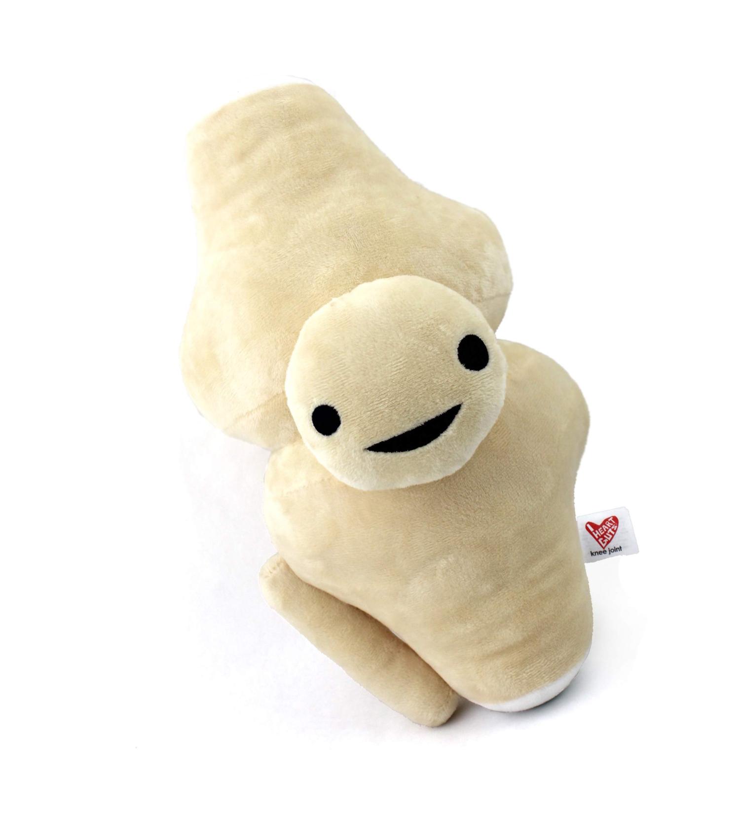 I Heart Guts Knee Joint Plush Toy - Kneed for Speed Stuffed Pillow Gift for Surgery Recovery Perfect for Doctors & Physical Therapists - Buy Online on GoSupps.com