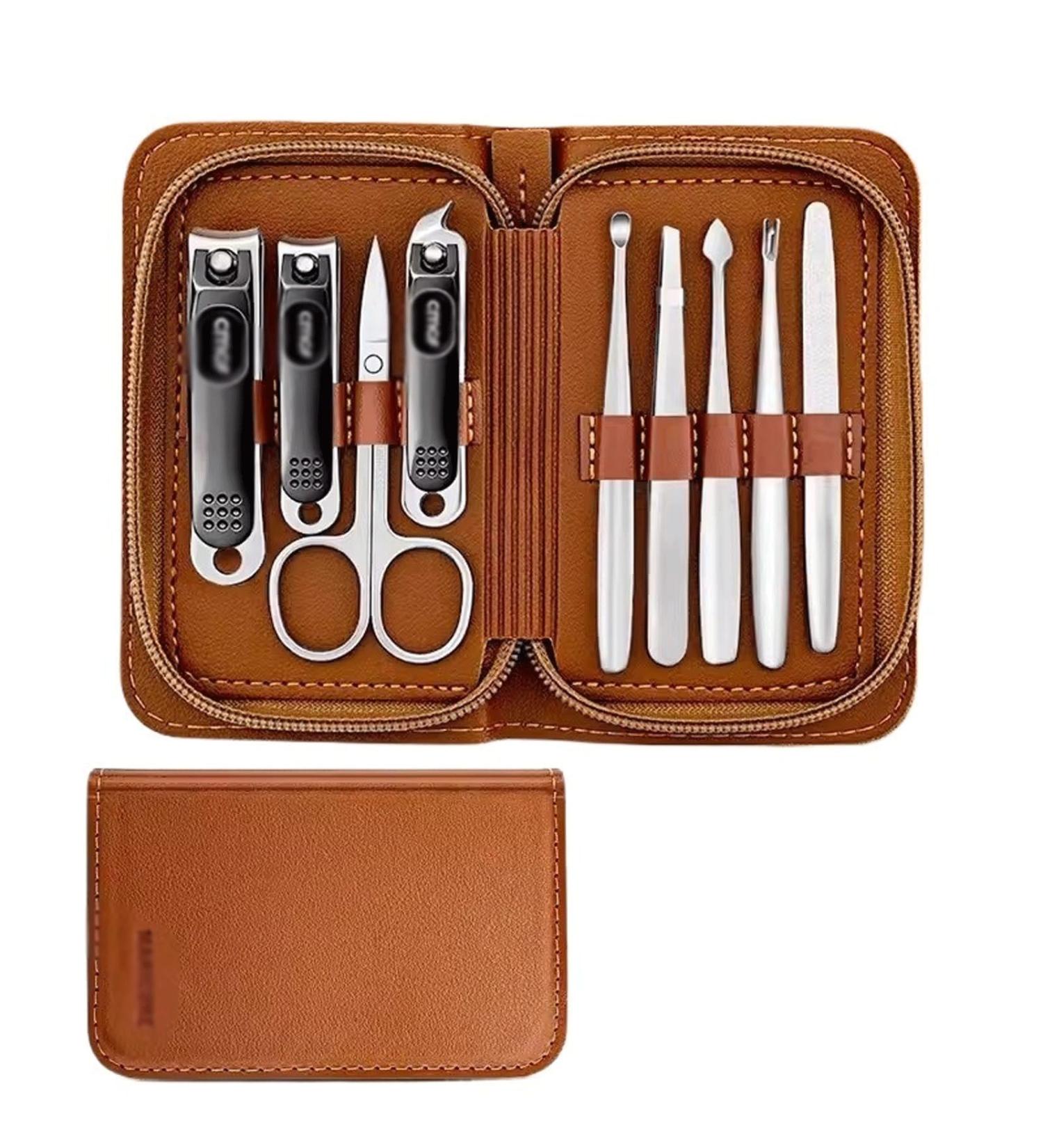 Nail Clippers Set Nail Clippers Set of Female Nail Clippers Hawkbill Pliers Repair Gray Nail Tools Anti-splash Nail Groove Special Nail Clippers Nail Clippers Portable Set(Brown) - Buy Online on GoSupps.com