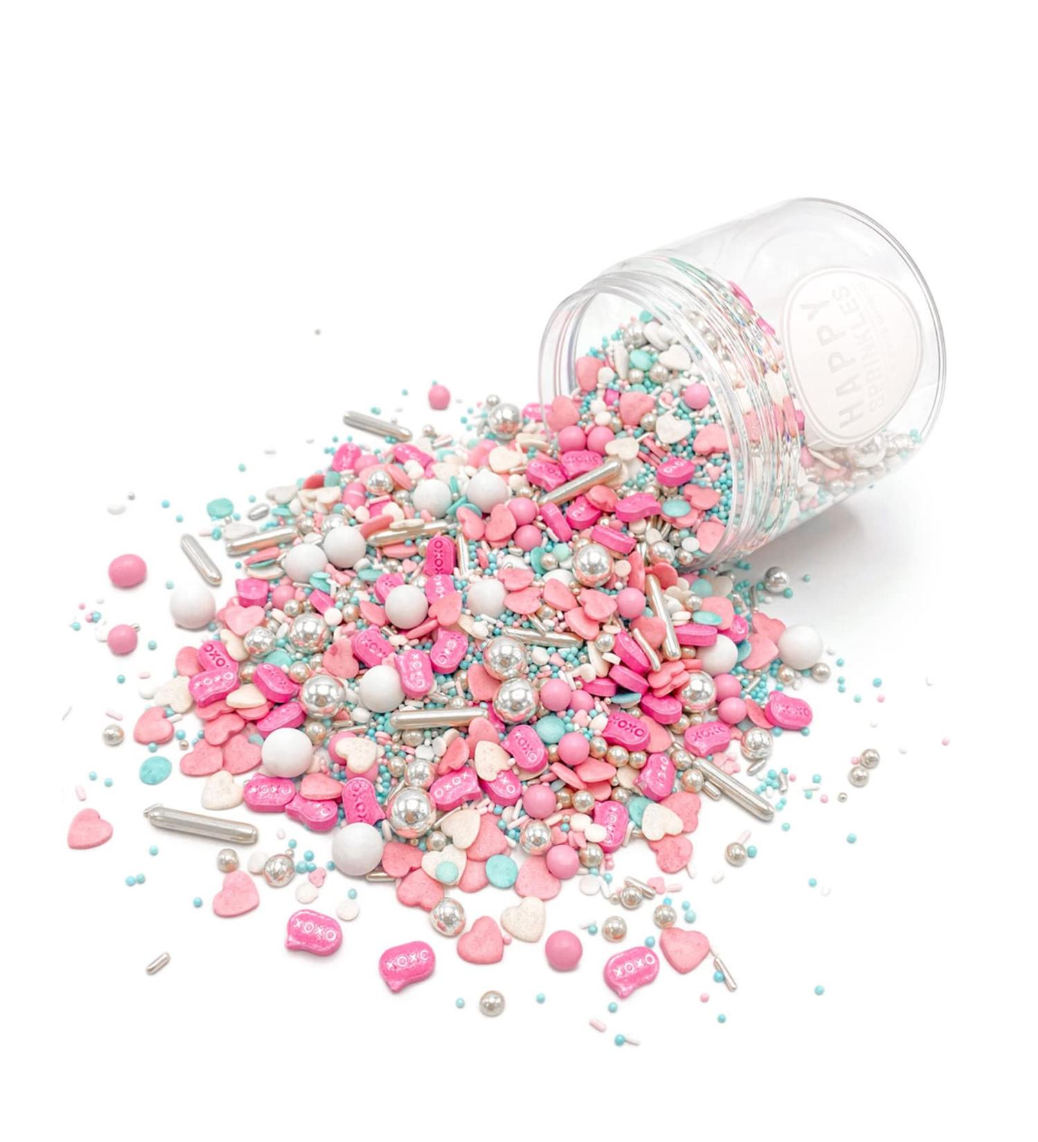 Happy Sprinkles - Sprinkles - New - Hugs and Kisses Sprinkle Mix - 90g - Buy Online on GoSupps.com