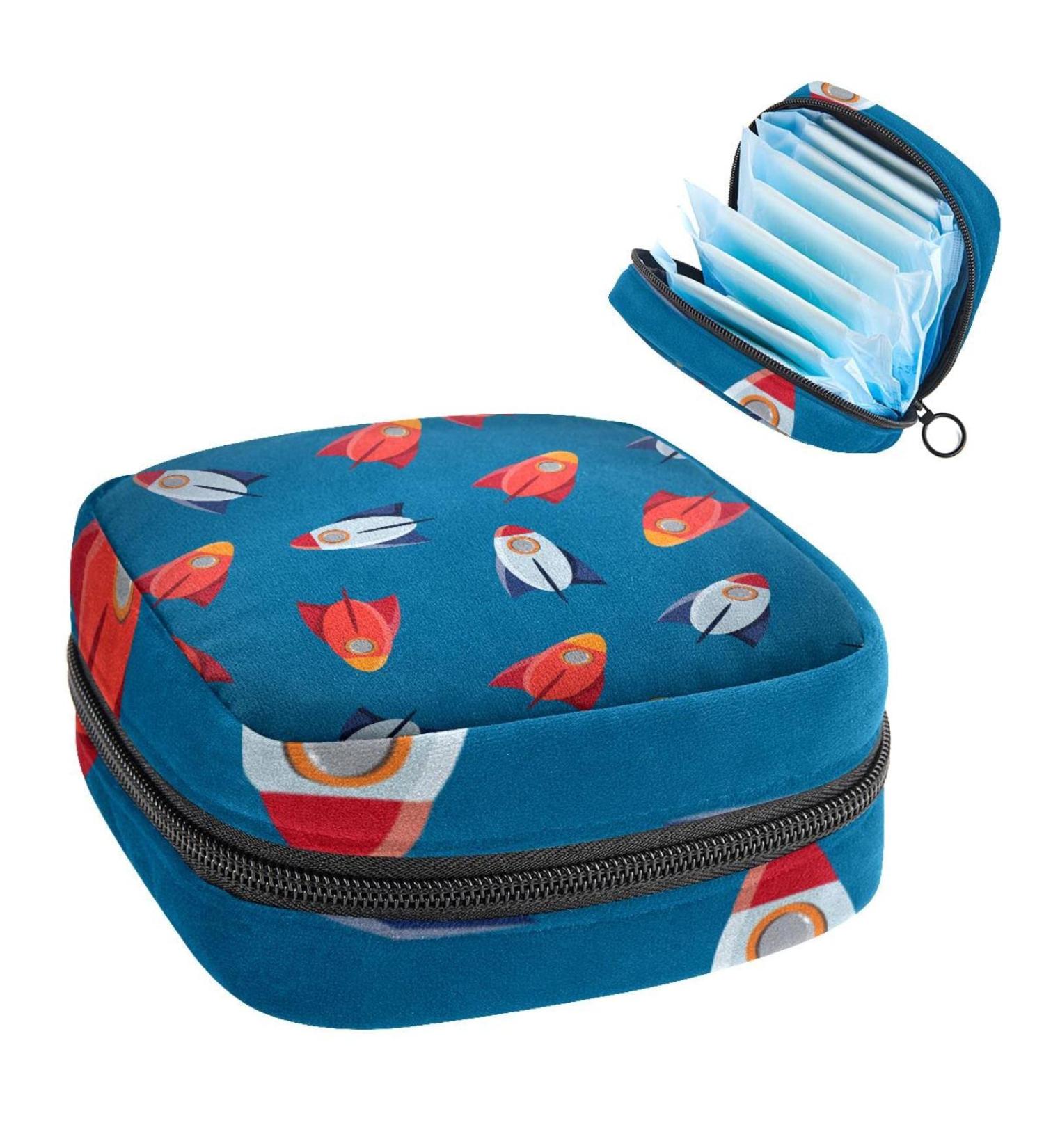 Anna Cowper Cartoon Fire Arrow Menstrual Cup Pouch & Pad Holder - Multi-colored 14 - Buy Online on GoSupps.com