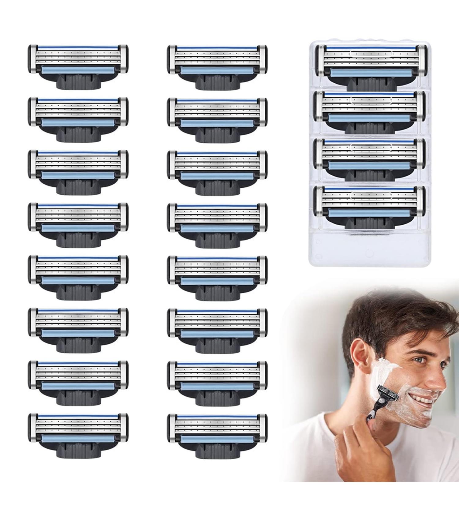 Bogoro 20 Pack Mach3 Replacement Razor Blades - High-Performance 3-Blade Turbo Design for Smooth Shaving - Buy Online on GoSupps.com