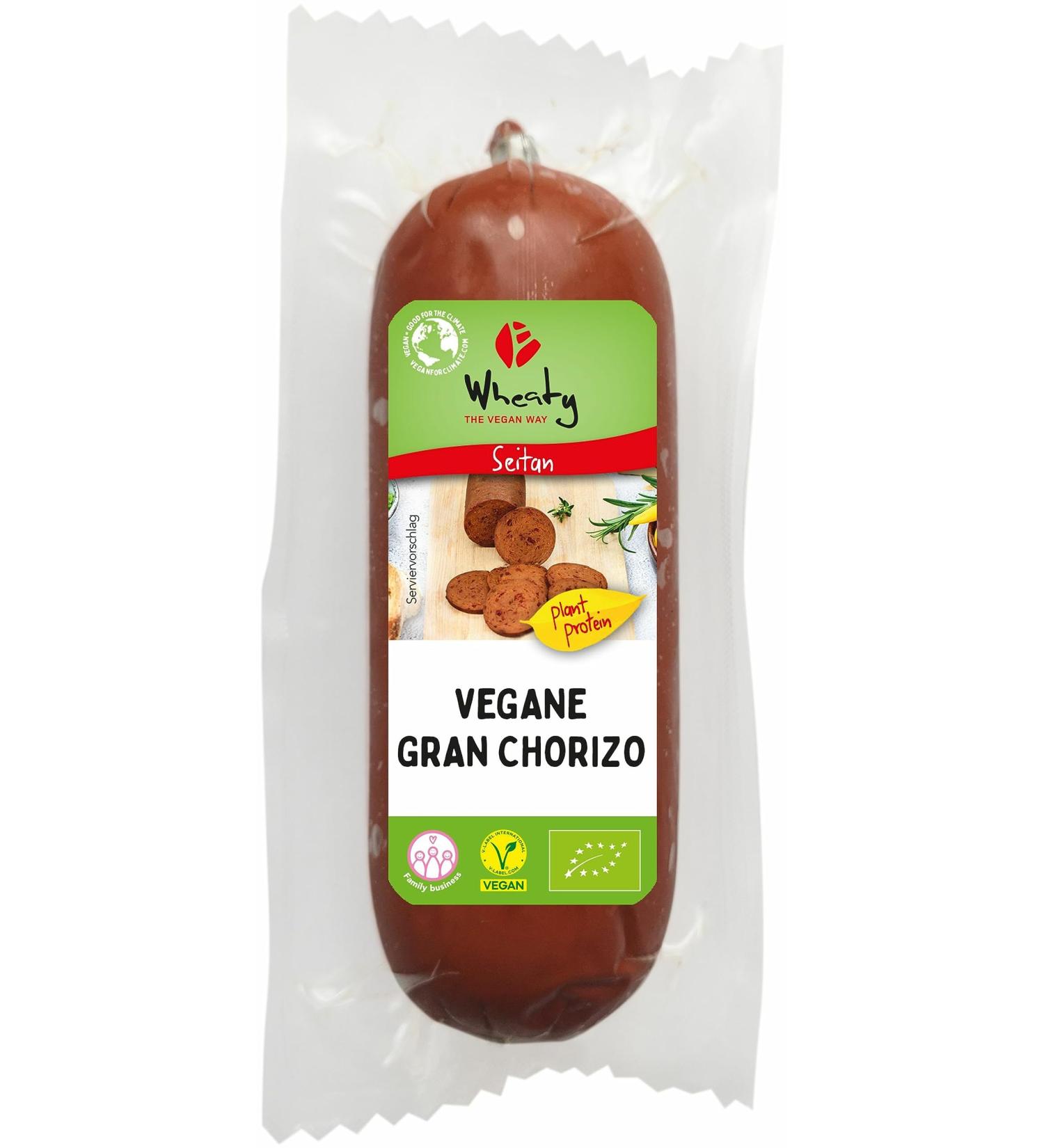 Wheaty Organic Vegan Gran Chorizo (6 x 200 gr) 200 g (pack of 6)