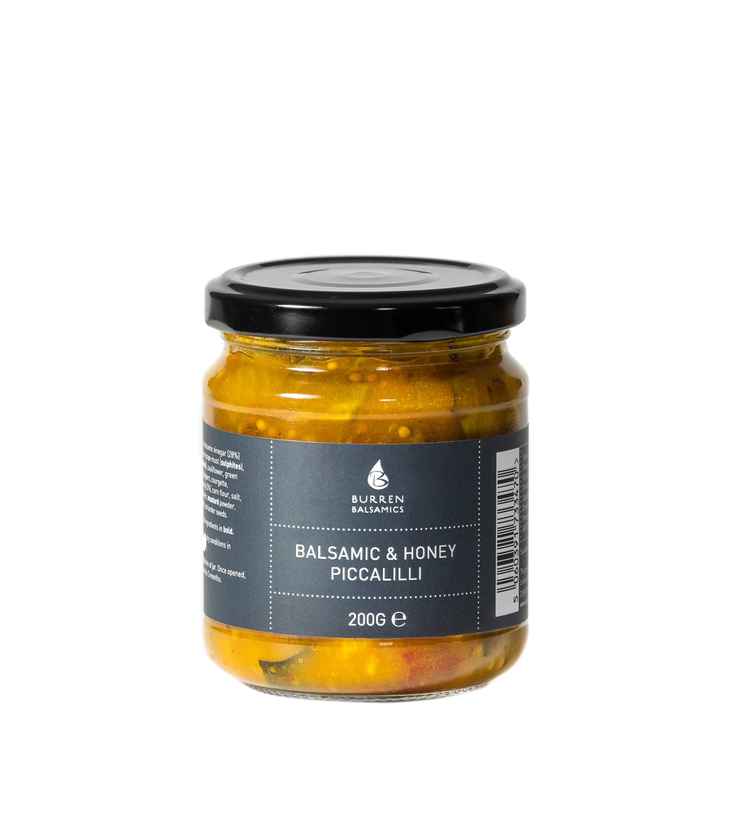 Burren Balsamics Balsamic & Honey Piccalilli 200g - Exquisite Sweet and Tangy Condiment - Buy Online on GoSupps.com