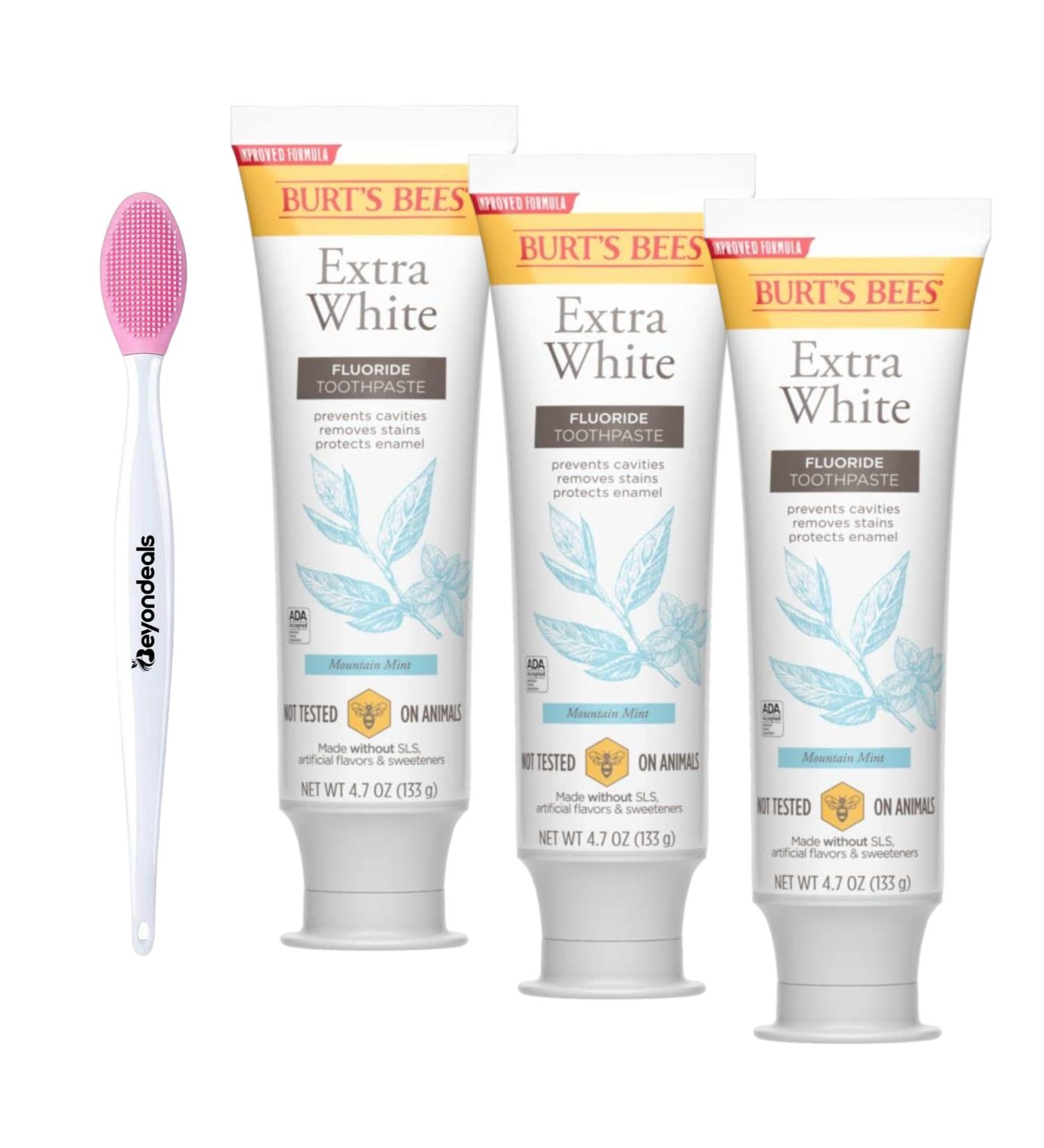 Whitening Toothpaste with Fluoride 4.7 Oz - Zen Peppermint Cavity Protection & Beyondeals Nose Cleaning Brush - Pack of 3 | International Shipping Available - Buy Online on GoSupps.com