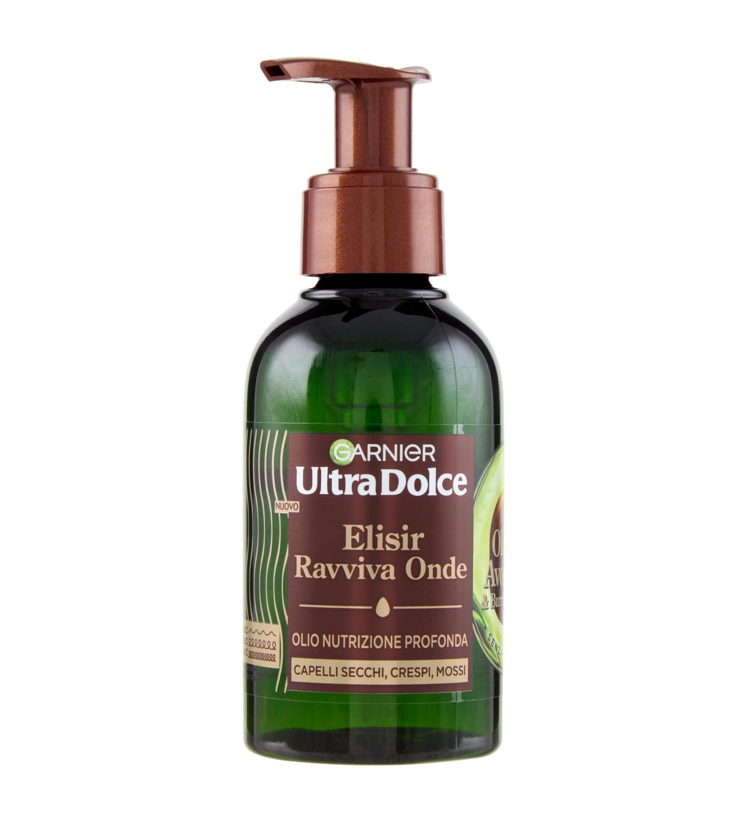 Garnier Garnier Ultra Soft Elixir Revives Waves Pure Avocado Oil and Shea Butter for Dry Frizzy and Wavy Hair 120ml