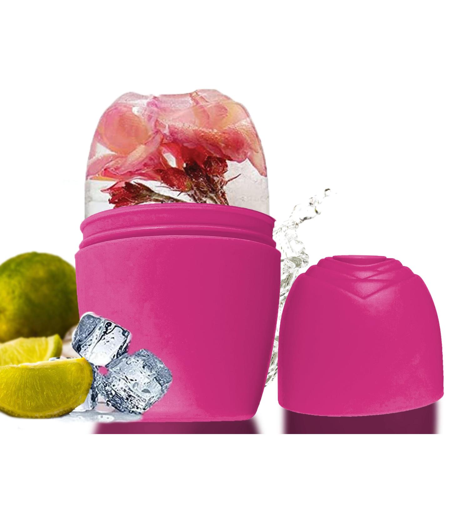 Beyou Ice Roller - Rose Design Edition | Premium Silicone Anti-Aging Skin Care Tool | Pink Face Ice Cream Scooter - Buy Online on GoSupps.com
