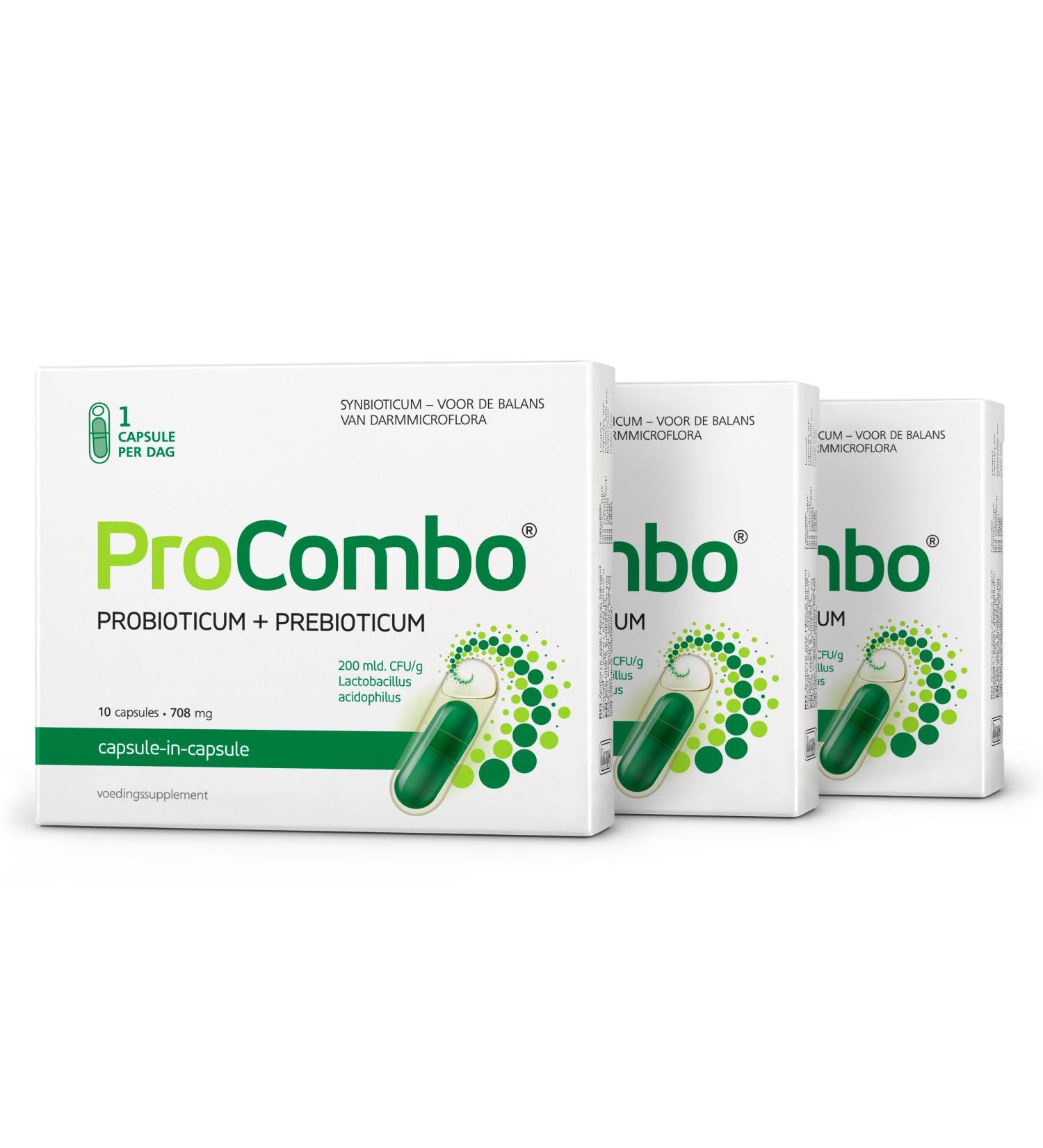 ProCombo - Smart Synbiotic with Targeted Good Bacteria | Double Capsule & Liquid Formula for Quick Results - International Shipping Available - Buy Online on GoSupps.com