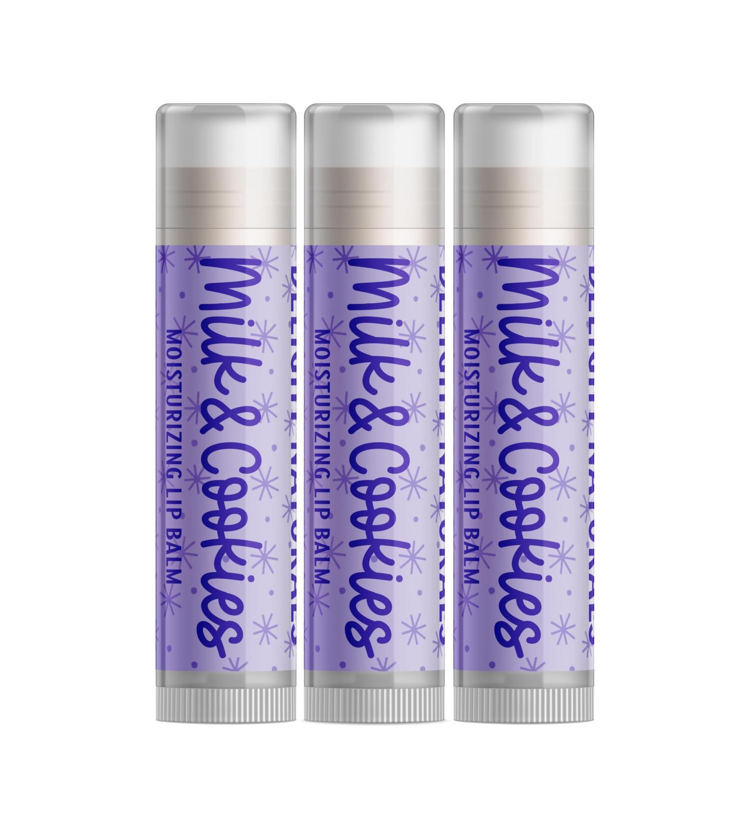 Delight Naturals Milk & Cookies Lip Balm - Set of Three - Buy Online on GoSupps.com