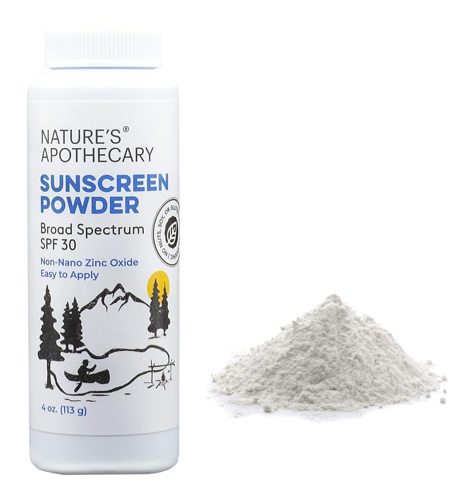 Natural Benzene-Free Zinc Oxide Sunscreen Powder SPF 30 | Water & Sweat Resistant | Reef & River Friendly | Hypoallergenic & Biodegradable | Made in USA - Buy Online on GoSupps.com