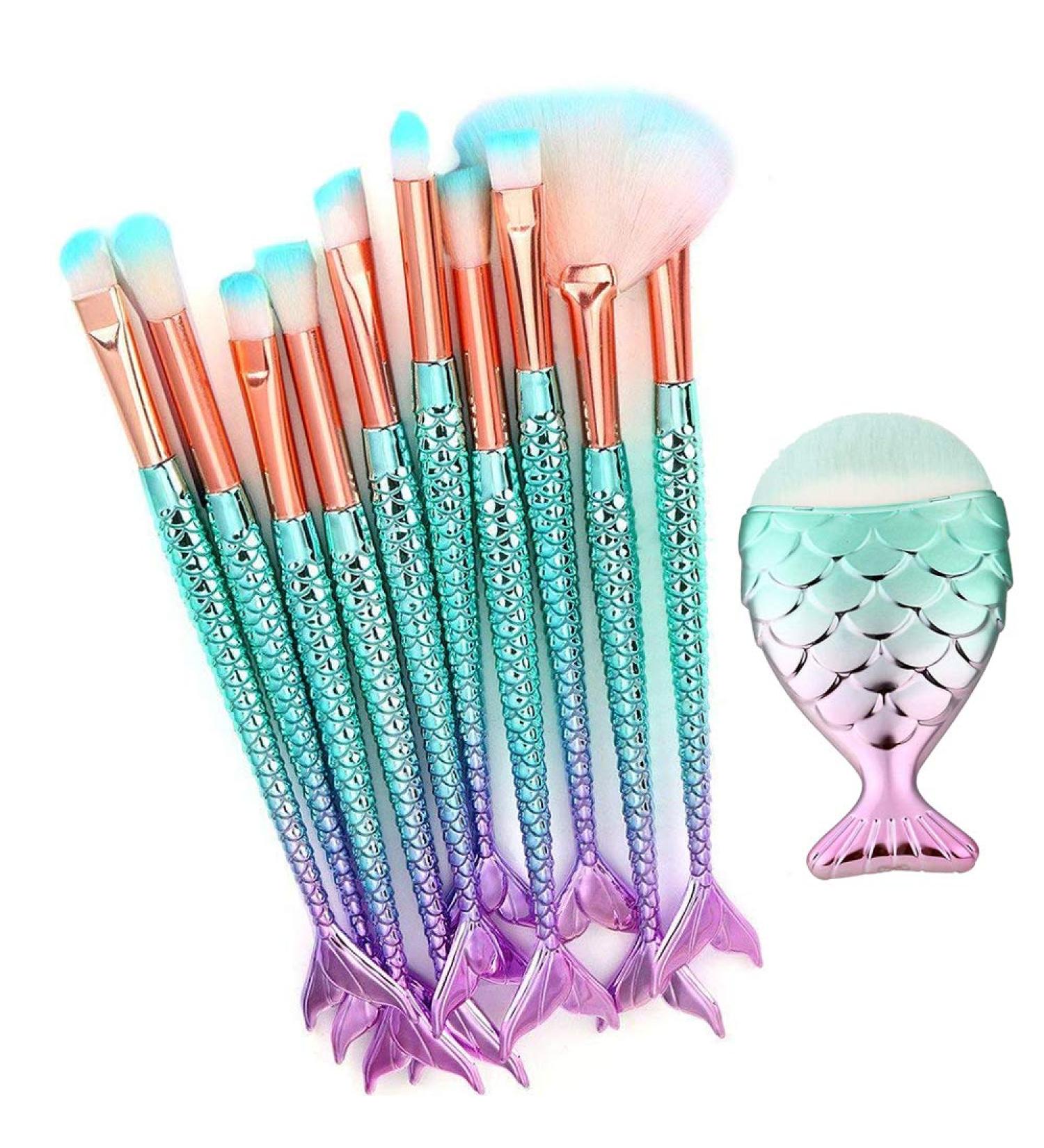 INTVN 11-Piece Professional Makeup Brush Set - Foundation & Concealer Brushes for Flawless Cosmetics Application | International Shipping - Buy Online on GoSupps.com