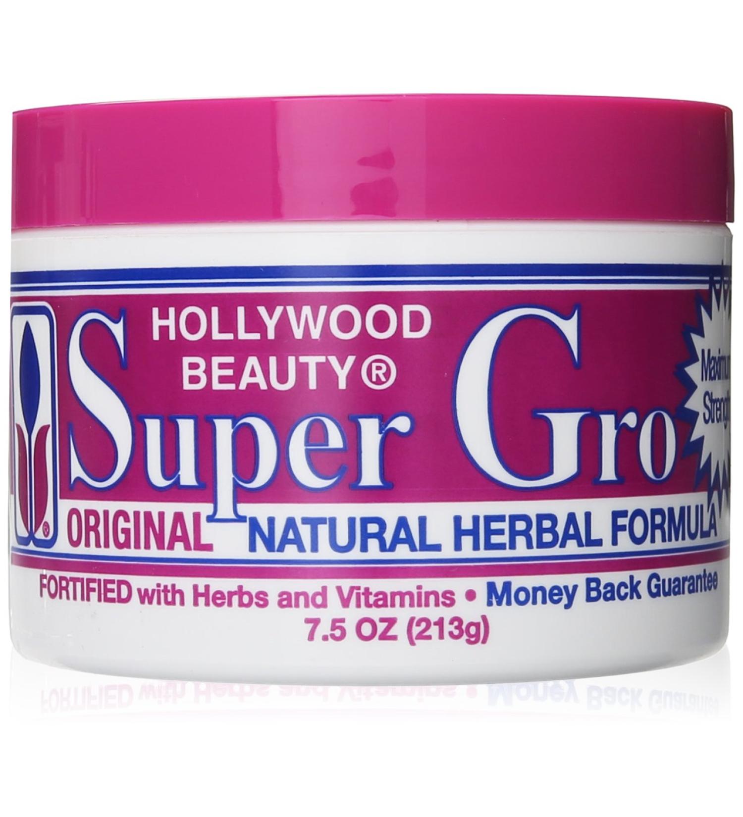 Hollywood Beauty Super Gro Herbal Formula 7.5 oz - Nourishing Hair Growth & Strengthening Solution | International Shipping Available - Buy Online on GoSupps.com