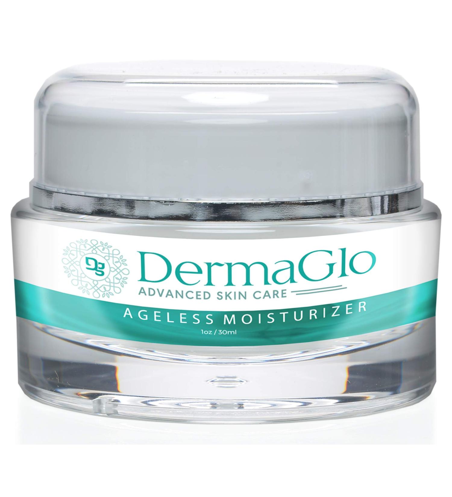 Derma Glo- Advanced Skincare- Ageless Moisturizer- Deeply Hydrate Day & Night Facial Moisturizer- Minimize Wrinkles and Aging 1oz/30ml - Buy Online on GoSupps.com