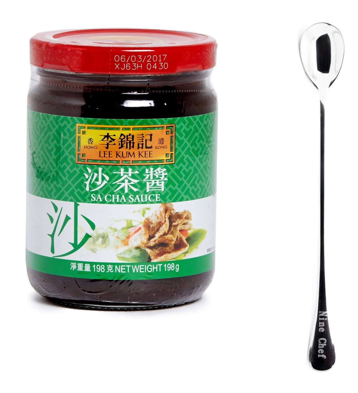 One NineChef Spoon + Lee Kum Kee Sauce (Sacha Sauce (), 1 Bottle) Sacha Sauce () 6.98 Ounce (Pack of 1)