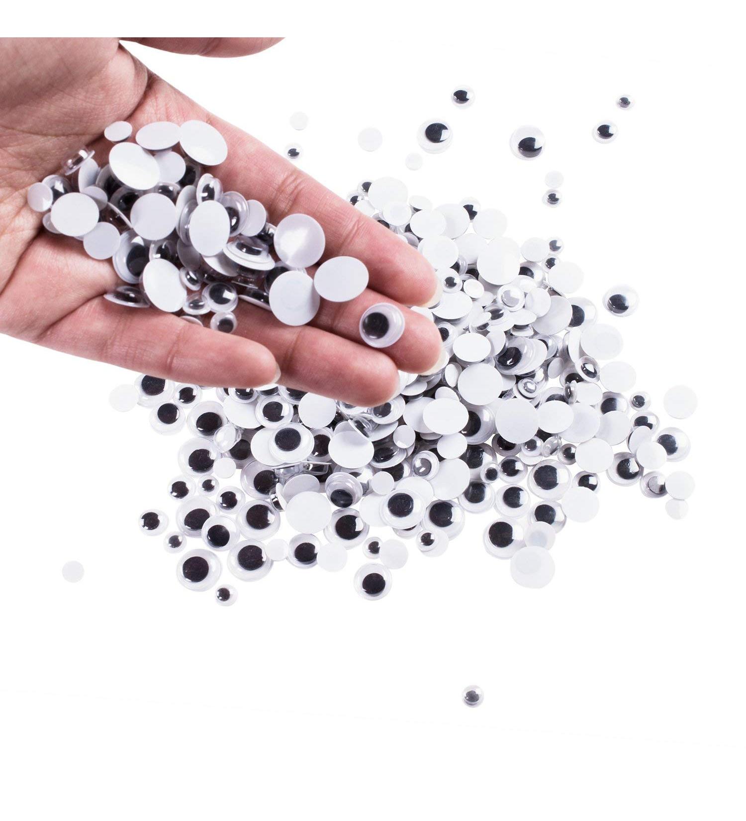 500 Mini Black Wiggle Eyes - Small Plastic Googly Eyes for Crafts & Models - Buy Online on GoSupps.com