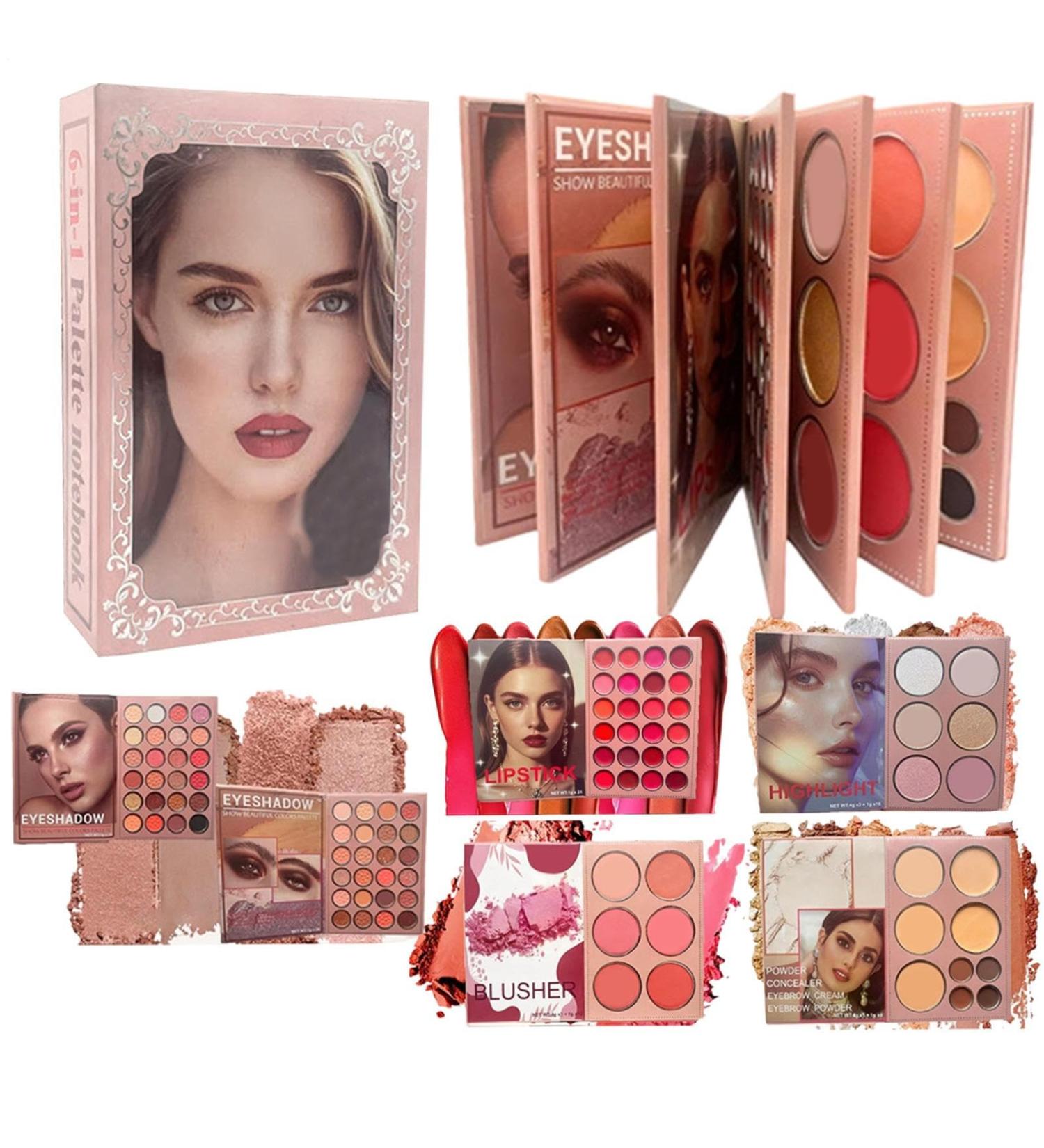 Palette De Maquillage Pour Femmes | Multi-Couleur 6 Couches | Palette Maquillage Visage Complet Femme avec Blush pour Femmes Filles D butant Quotidien Soir e Rencontres Transport S ance Photo - Buy Online on GoSupps.com