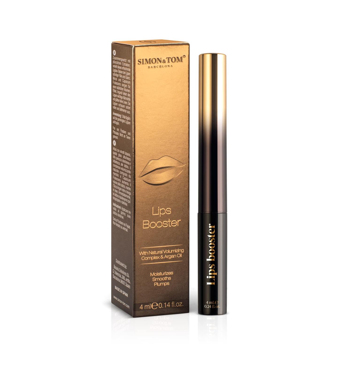 Buy Simon & Tom Lip Gloss Plumper Balm - Vegan Organic Argan Oil Menthol & Cayenne | Refreshing Moisture 4ml - Buy Online on GoSupps.com