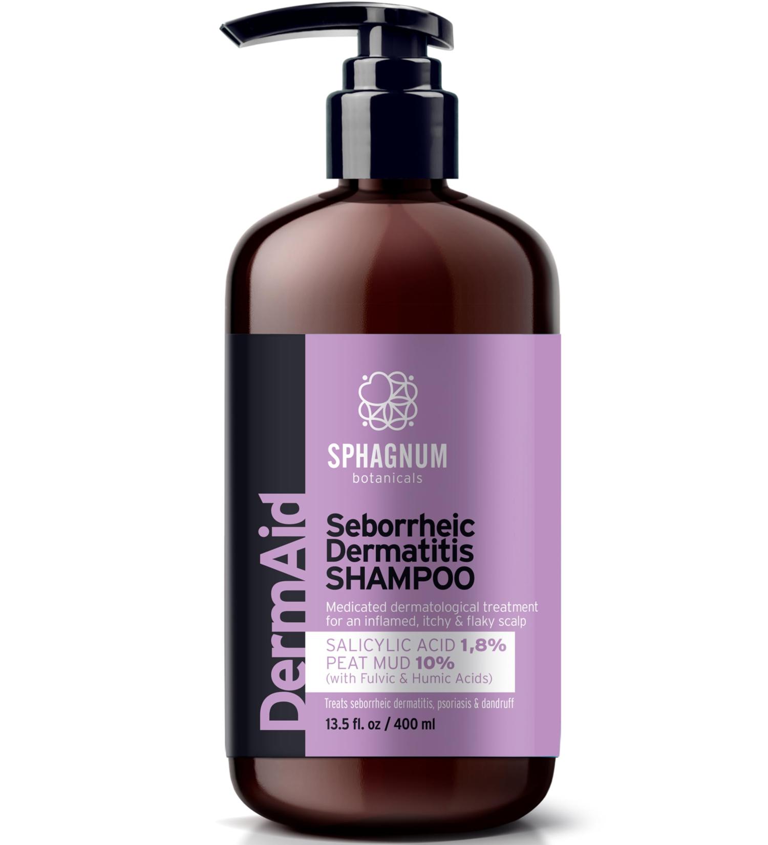  Sphagnum Botanicals Seborrheic Eczema Shampoo - Natural peat mud to treat dry itchy flaky scalps. Also helps with dandruff psoriasis and dermatitis. 400 ml - Buy Online on GoSupps.com