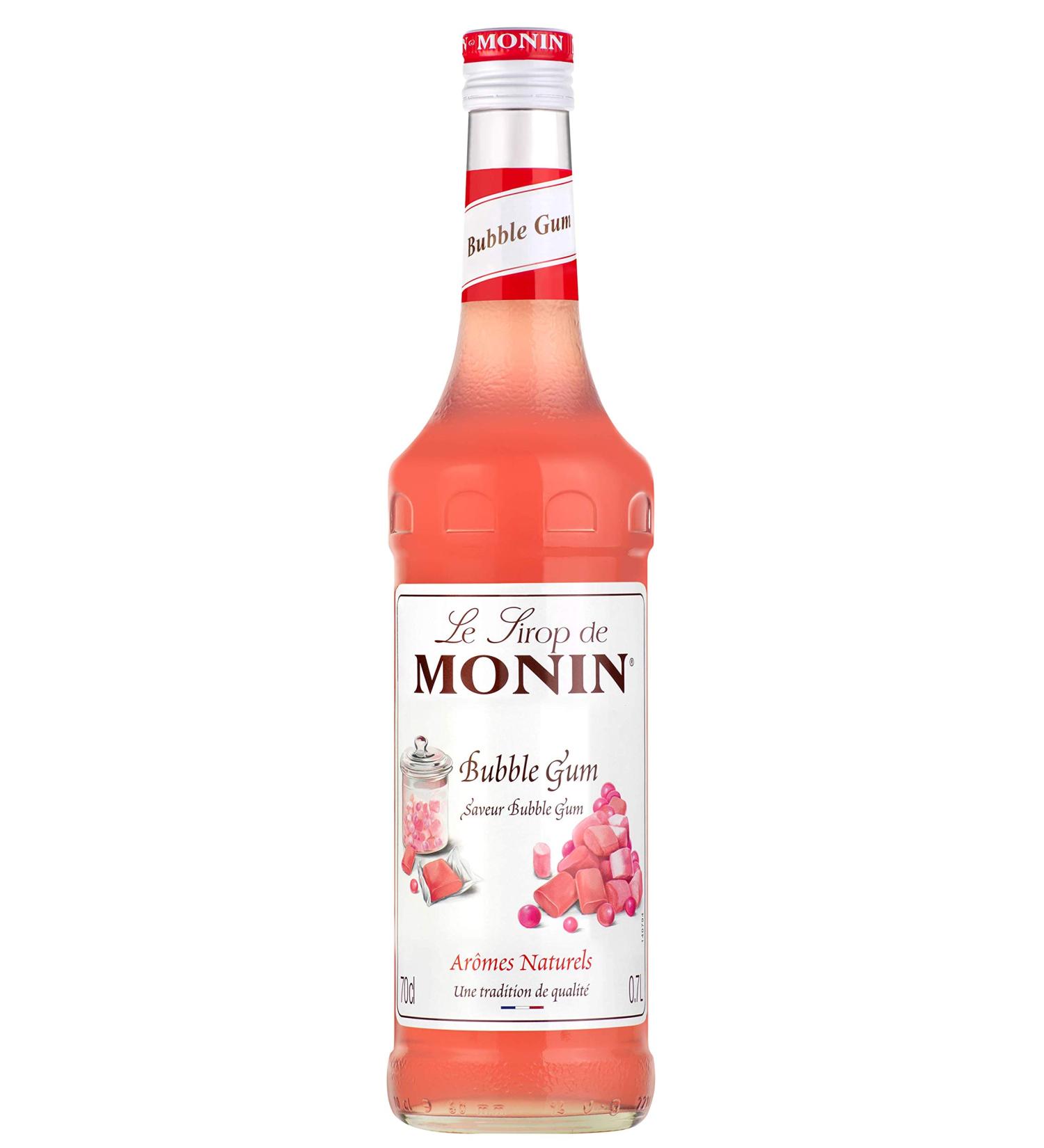 MONIN Premium Bubble Gum Syrup 700ml - Vegan-Friendly, Allergen-Free, 100% Natural - Perfect for Cocktails and Mocktails - Buy Online on GoSupps.com