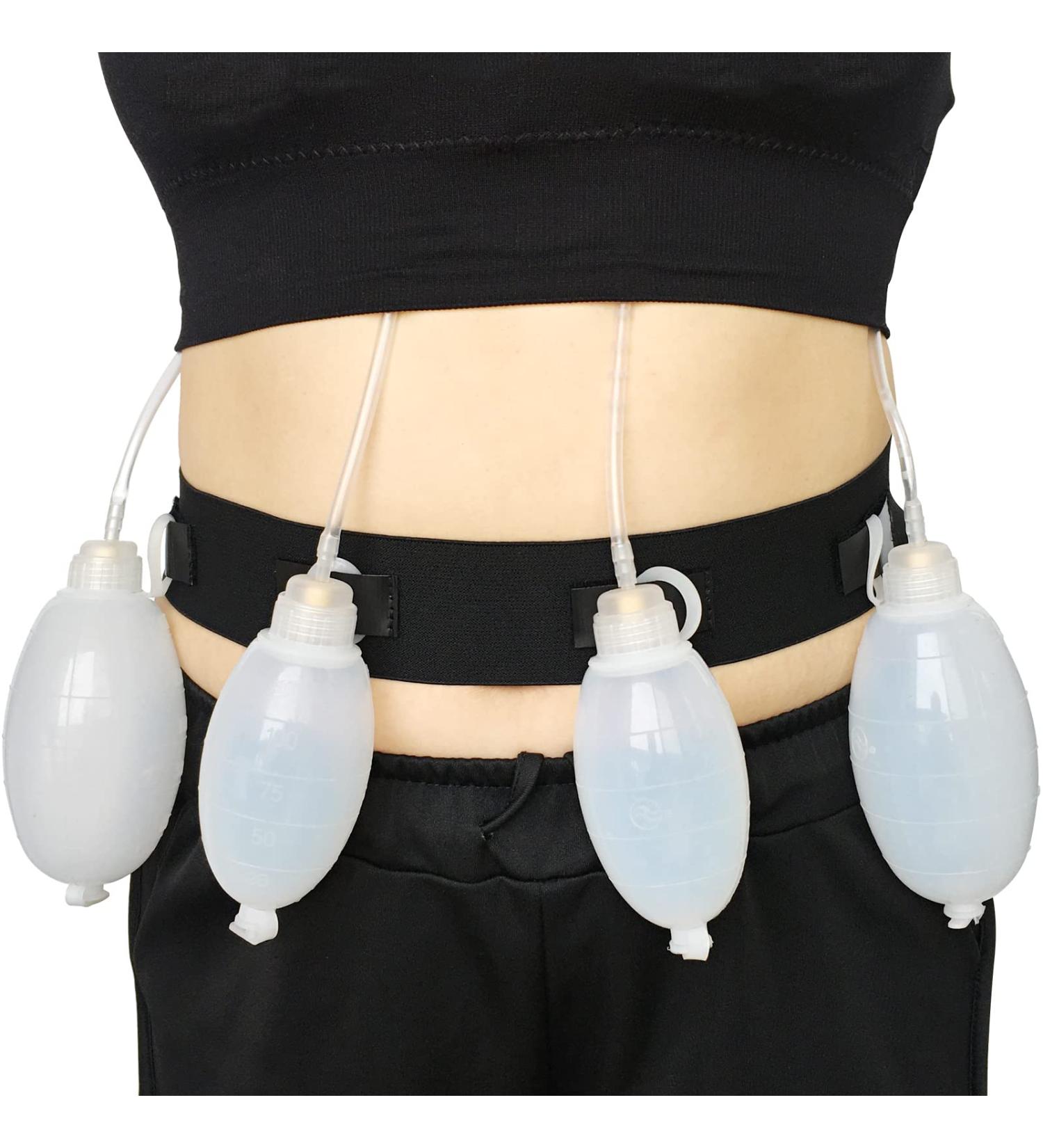Adjustable Drain Holder Belt for Post-Op Breast Surgery Recovery - Large Black - Buy Online on GoSupps.com