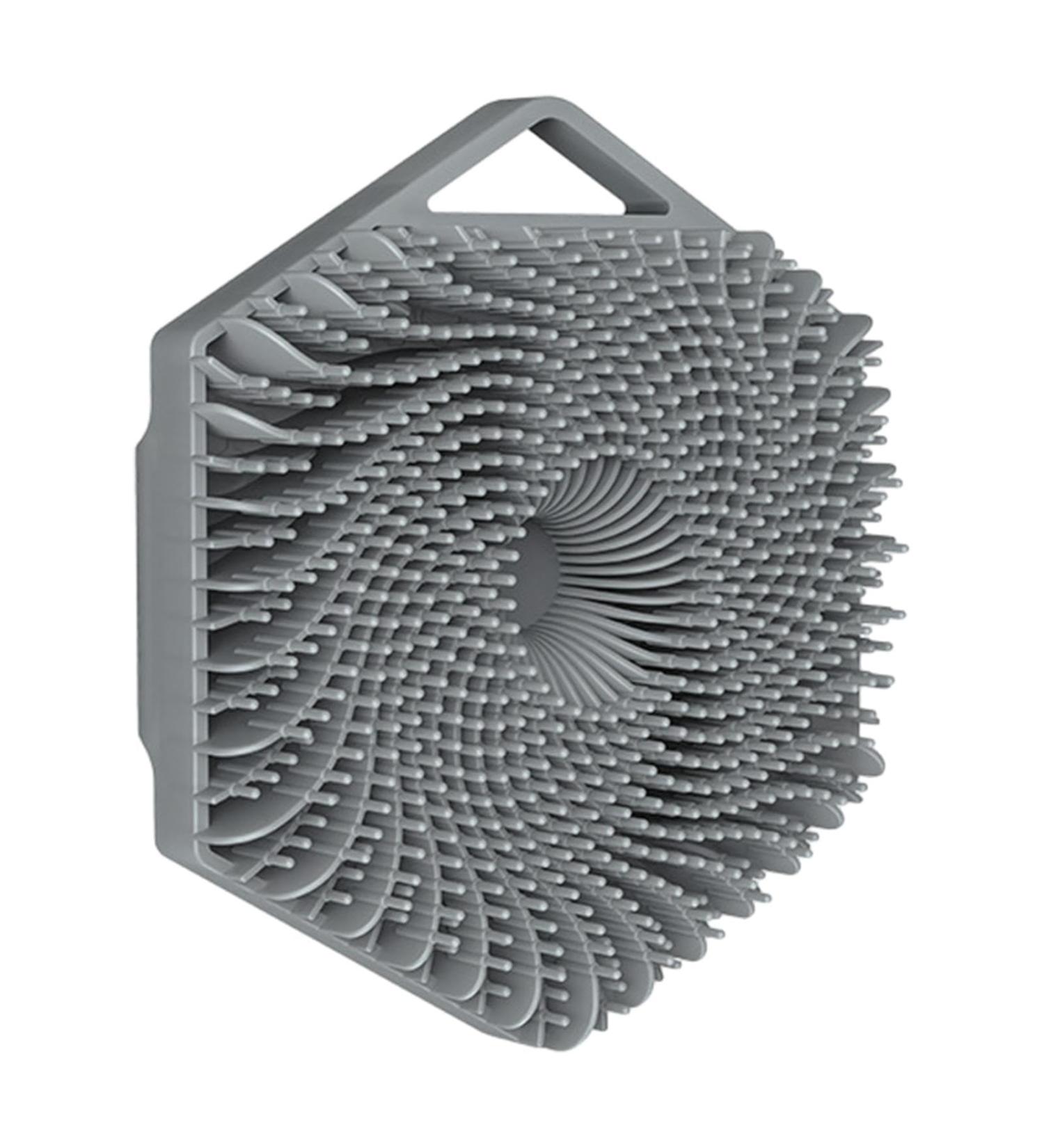 Generic Shampoo Brush | Hexagon Silicone Scalp Massager | Portable Hair Growth Tool for Women - Enhance Hair Care & Cleanse Effectively - Buy Online on GoSupps.com