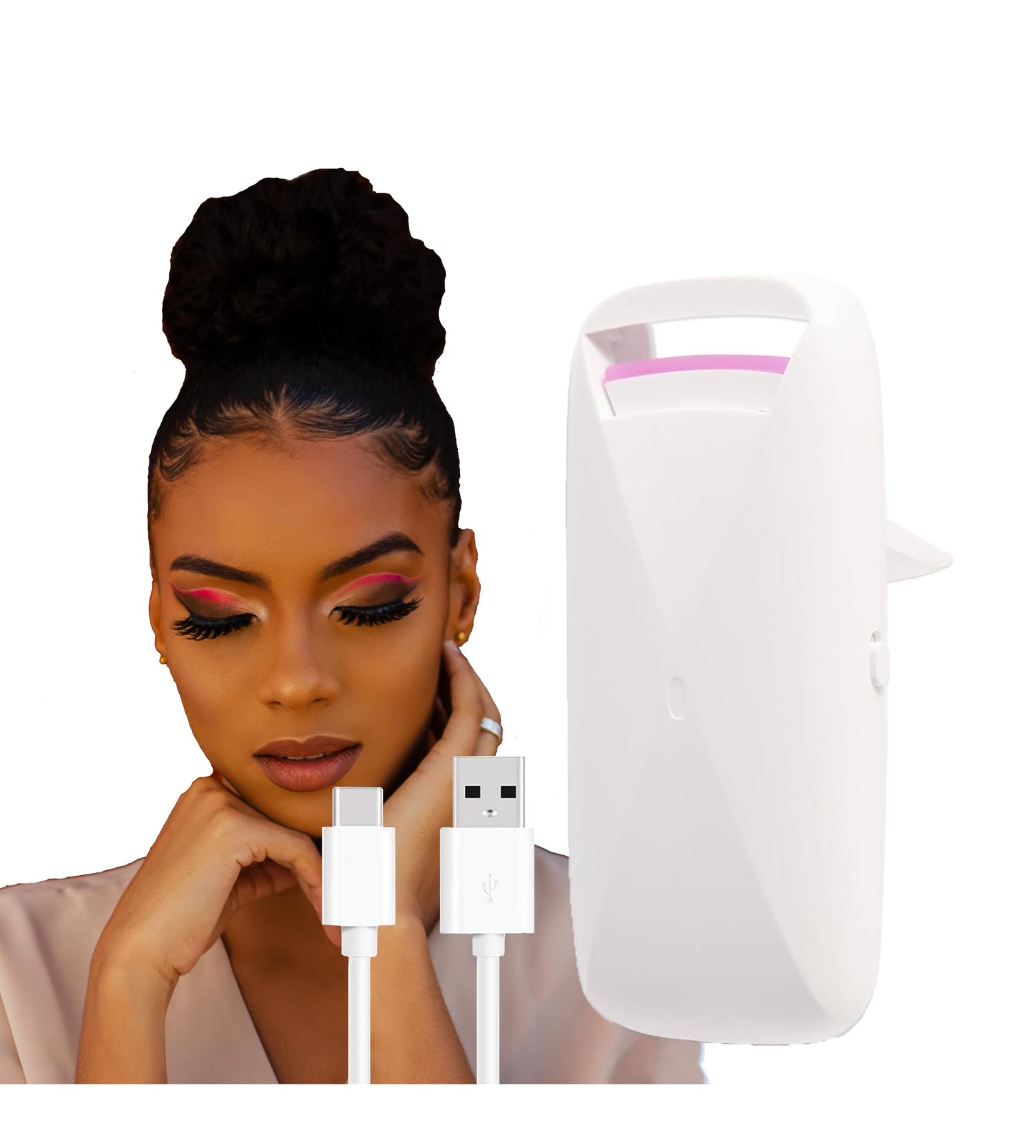 Buy Heated Eyelash Curlers - USB Rechargeable Long Lasting 2 Heating Modes Quick Pre-Heat - International Shipping Available - Buy Online on GoSupps.com