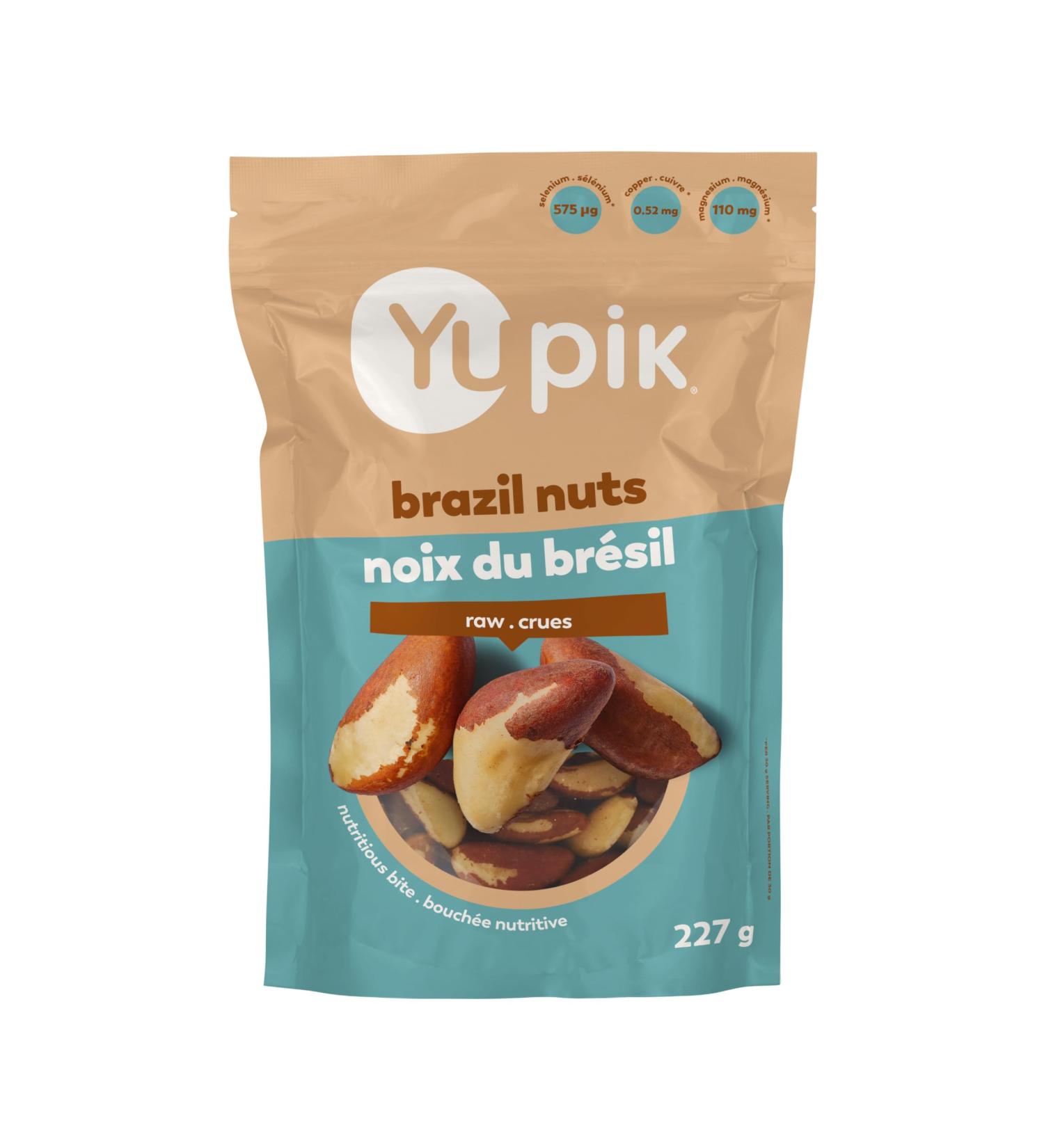 Yupik Raw Brazil Nuts 227 g Gluten-Free Kosher Shelled Unsalted Unroasted Raw Nuts Nutritious Healthy Snacks Rich in Selenium - Buy Online on GoSupps.com