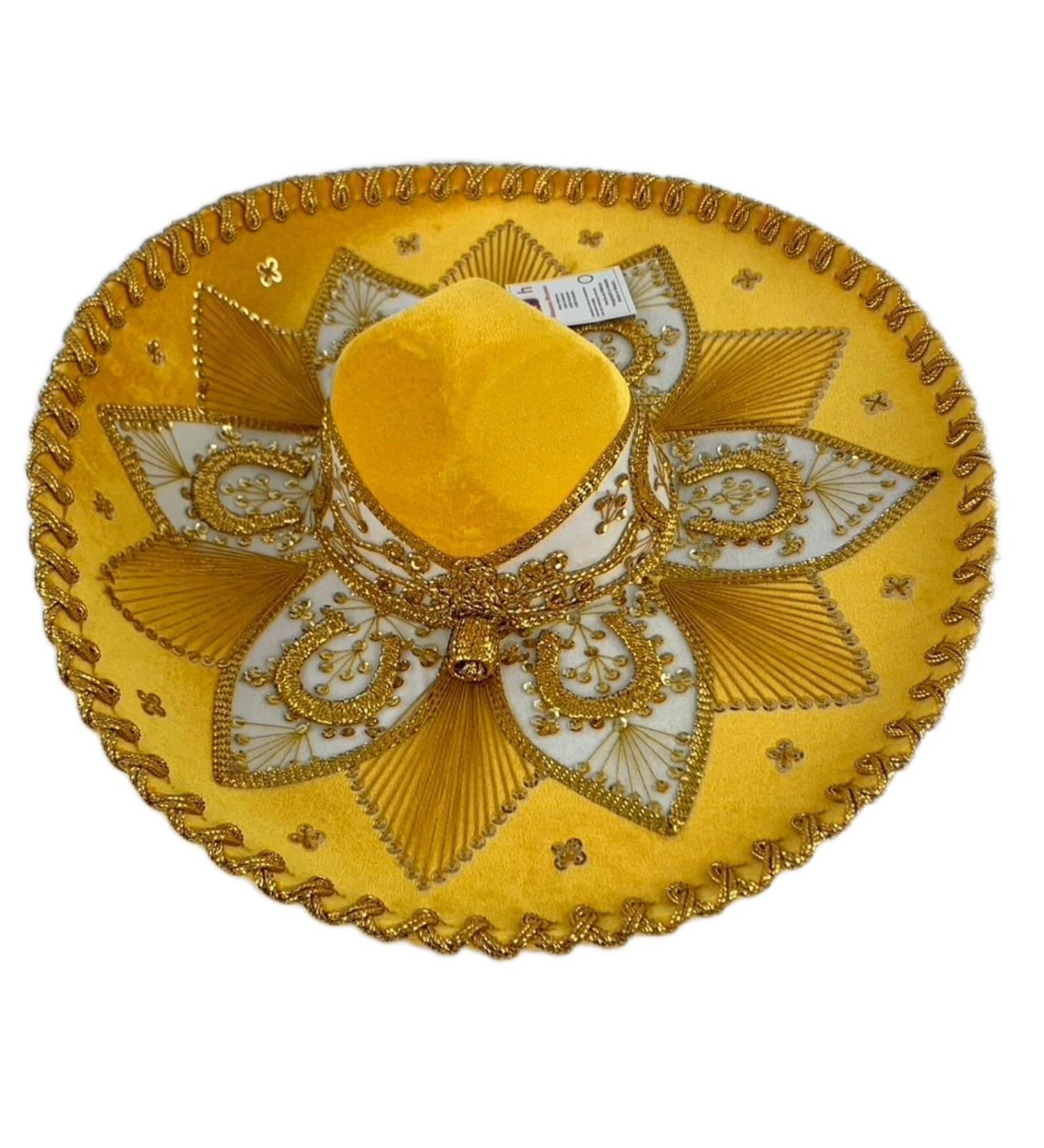 Yellow & Gold Mariachi Charro Sombrero