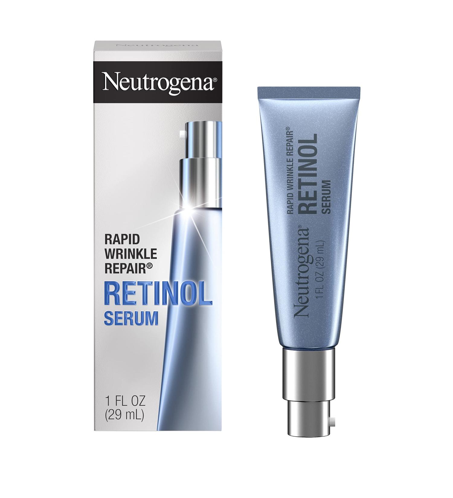Neutrogena Rapid Wrinkle Repair Retinol Face Serum | Anti-Aging with Hyaluronic Acid | 1 fl. oz - Buy Online on GoSupps.com