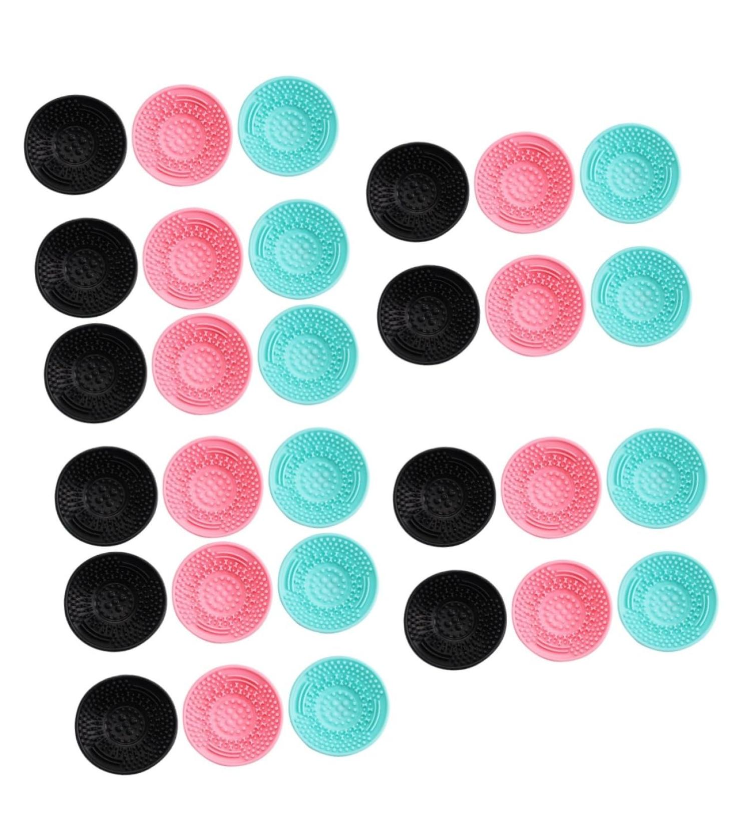 Beaupretty 30 Pcs Silicone Makeup Brush Cleaner Mat | Cosmetic Brush Cleaning Pad for Flawless Makeup Application | Beauty Tools for Effortless Cleansing - Buy Online on GoSupps.com